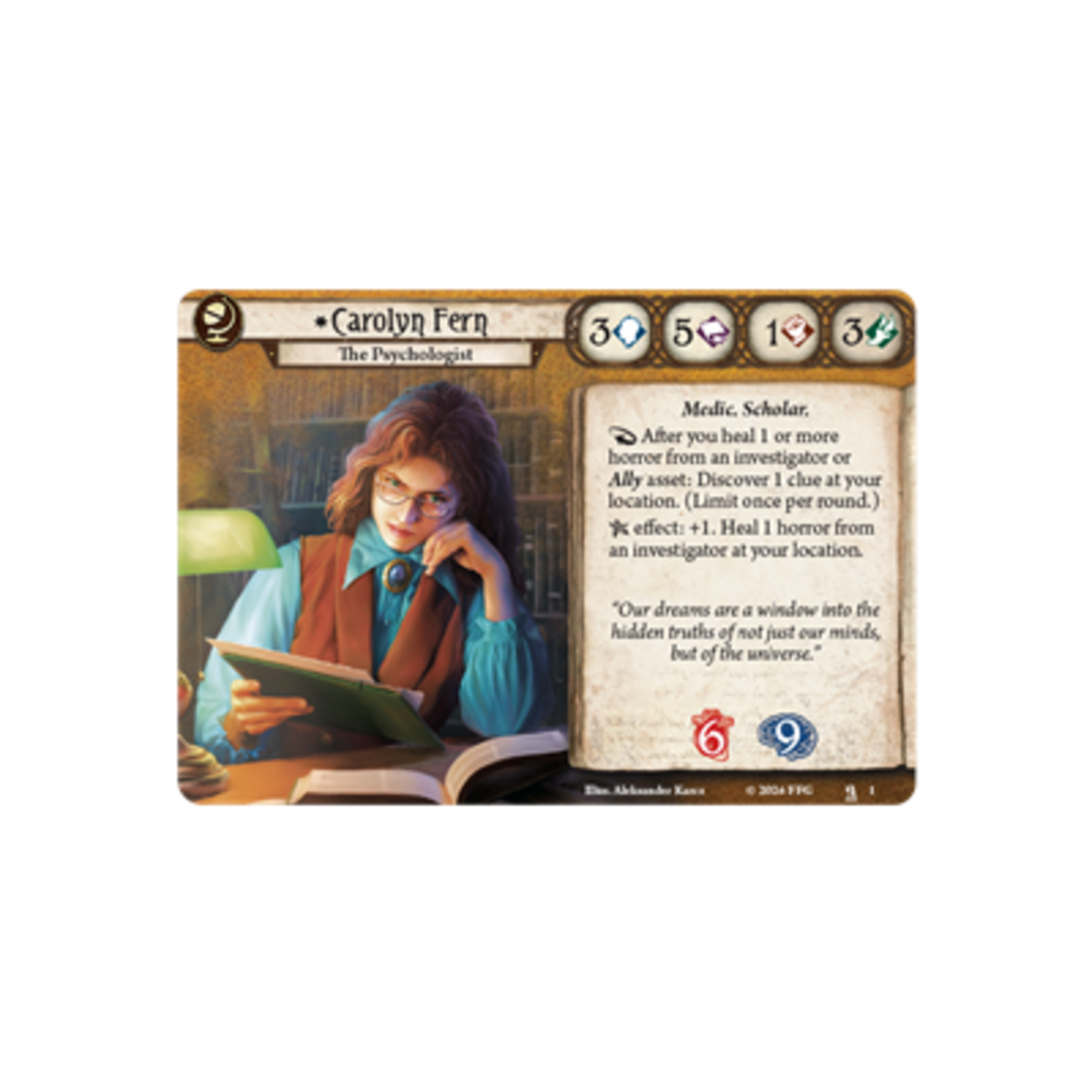 Fantasy Flight Games Arkham Horror: The Card Game - Carolyn Fern Investigator Deck