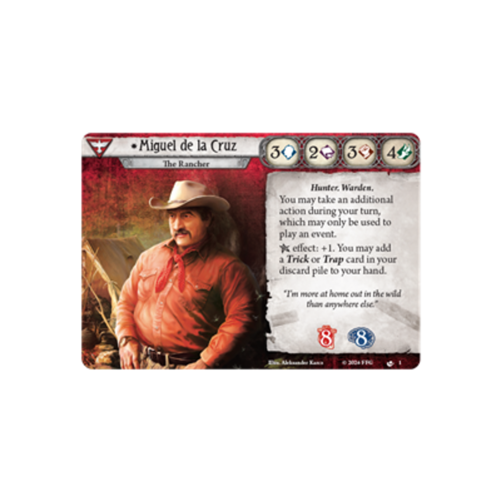 Fantasy Flight Games Arkham Horror: The Card Game - Miguel de la Cruz Investigator Deck