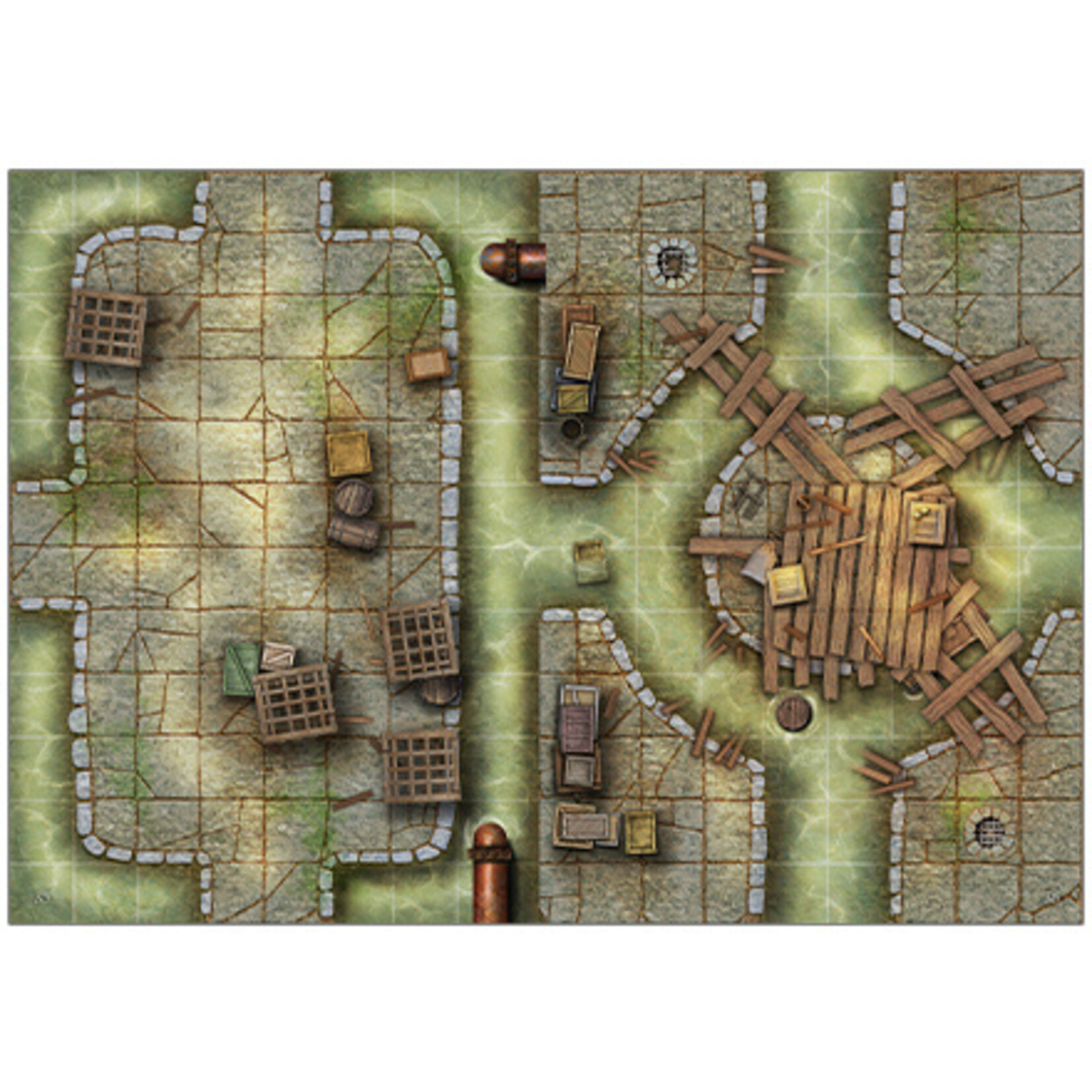 Loke Battle Mats Battle Mat: Big Book of Battle Mats- Cells & Shrines