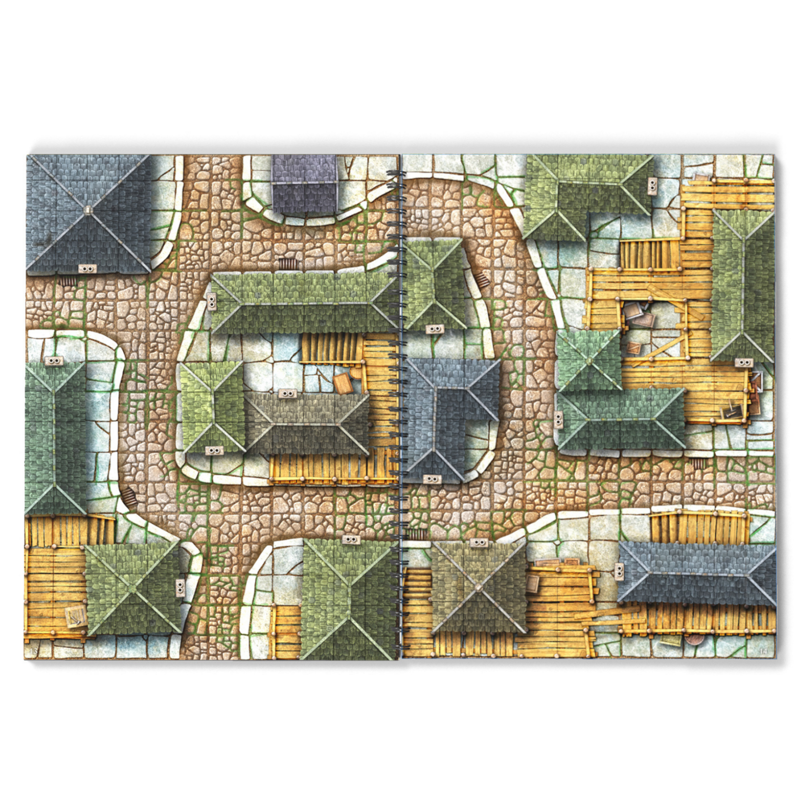 Loke Battle Mats Battle Mat: Big Book of Battle Mats- Streets, Sewers & Cemeteries