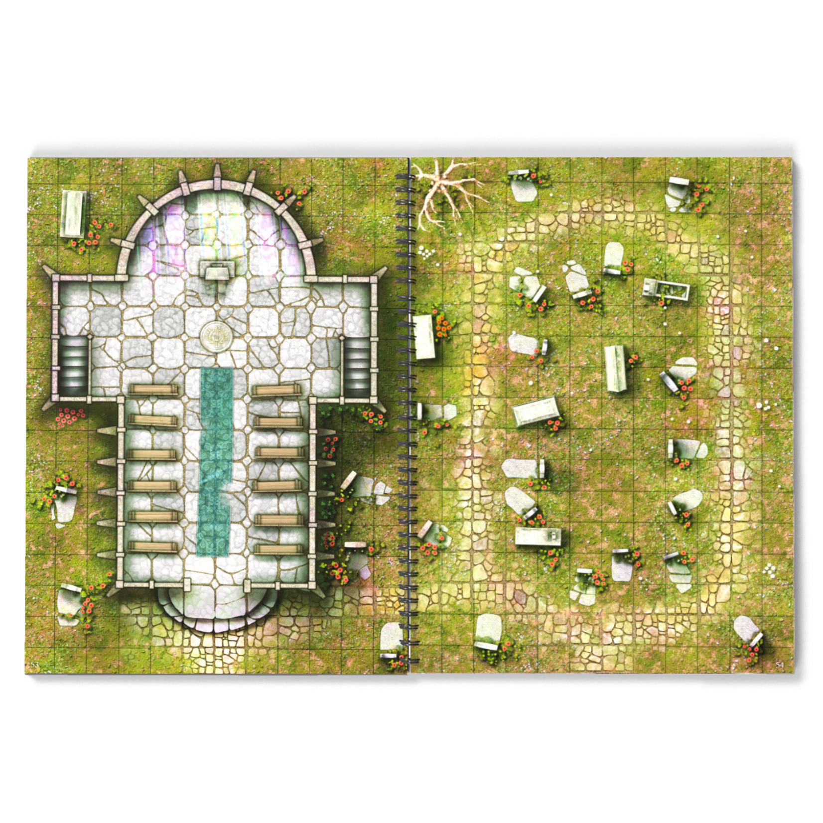 Loke Battle Mats Battle Mat: Big Book of Battle Mats- Streets, Sewers & Cemeteries