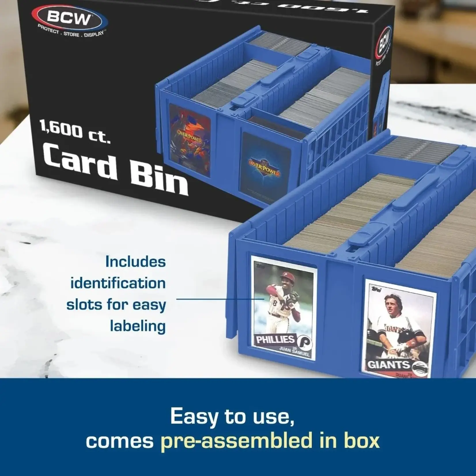 BCW Diversified Collectible Card Bin - 1600 - Blue