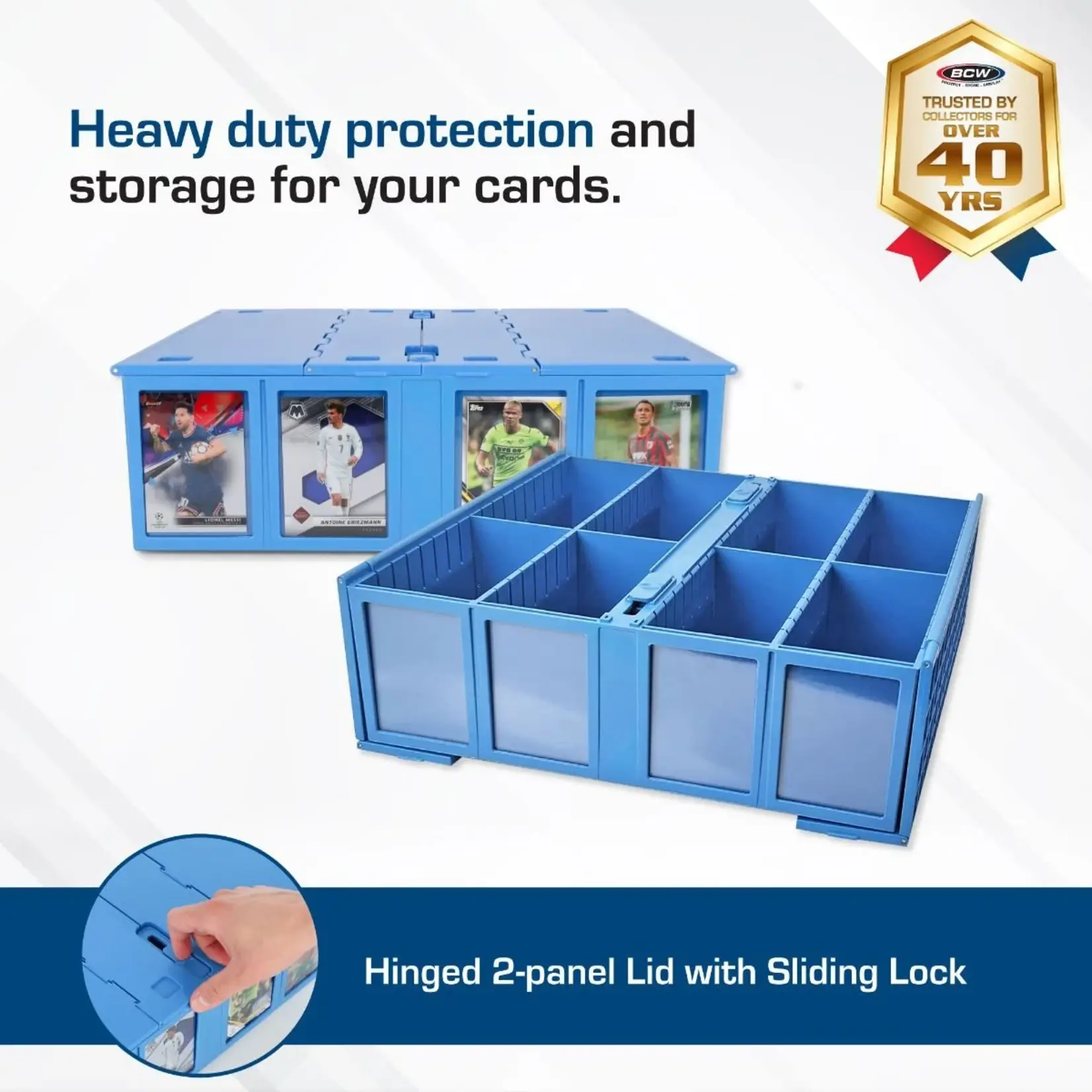 BCW Diversified Collectible Card Bin - 3200 - Blue