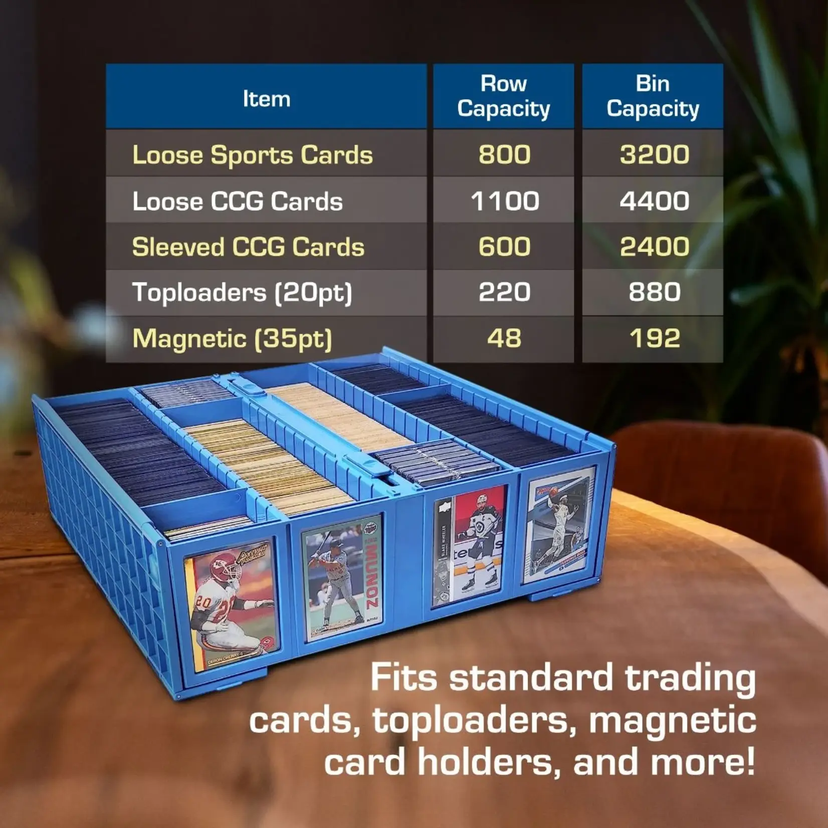 BCW Diversified Collectible Card Bin - 3200 - Blue
