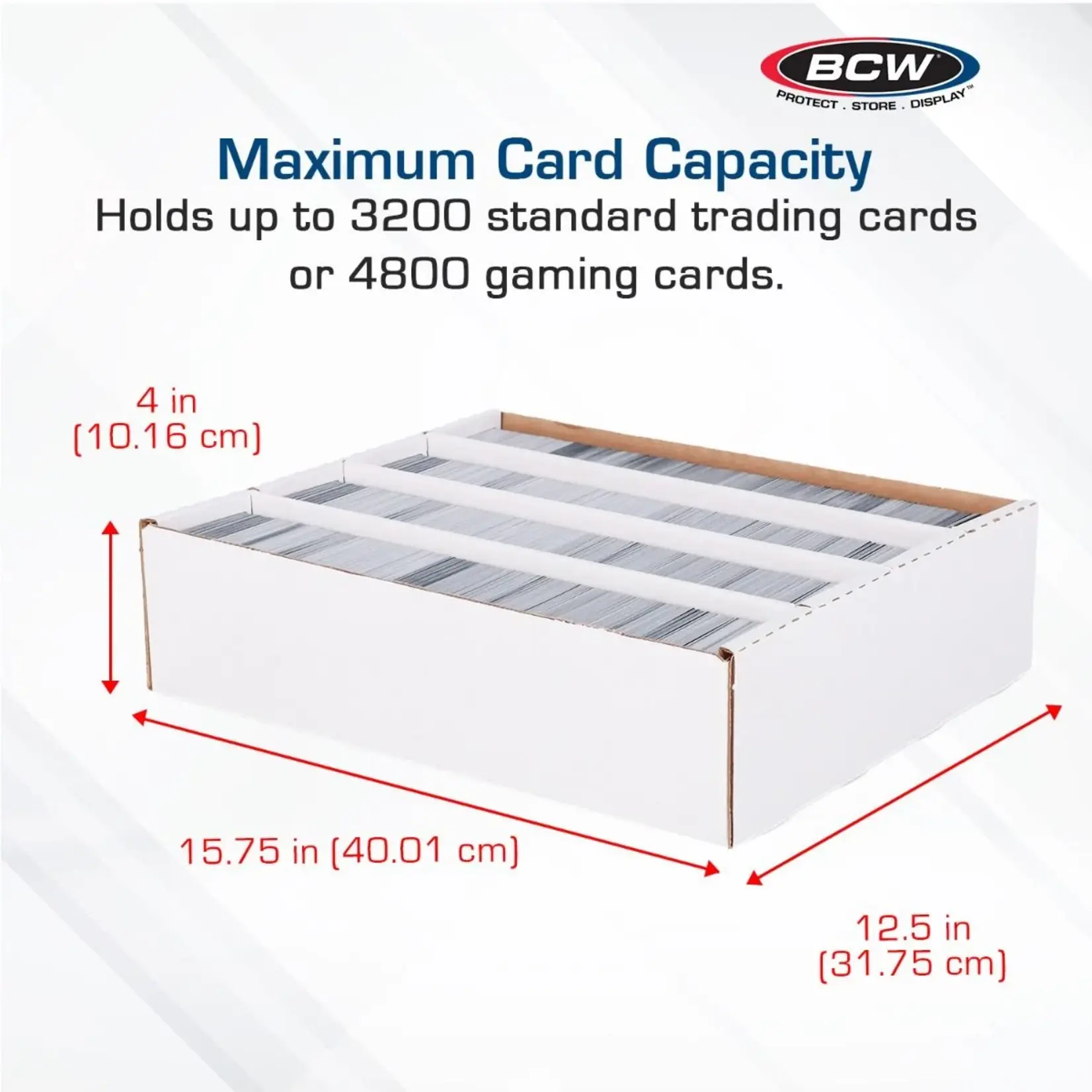 BCW Diversified 3200 Count Storage Box (Full Lid)