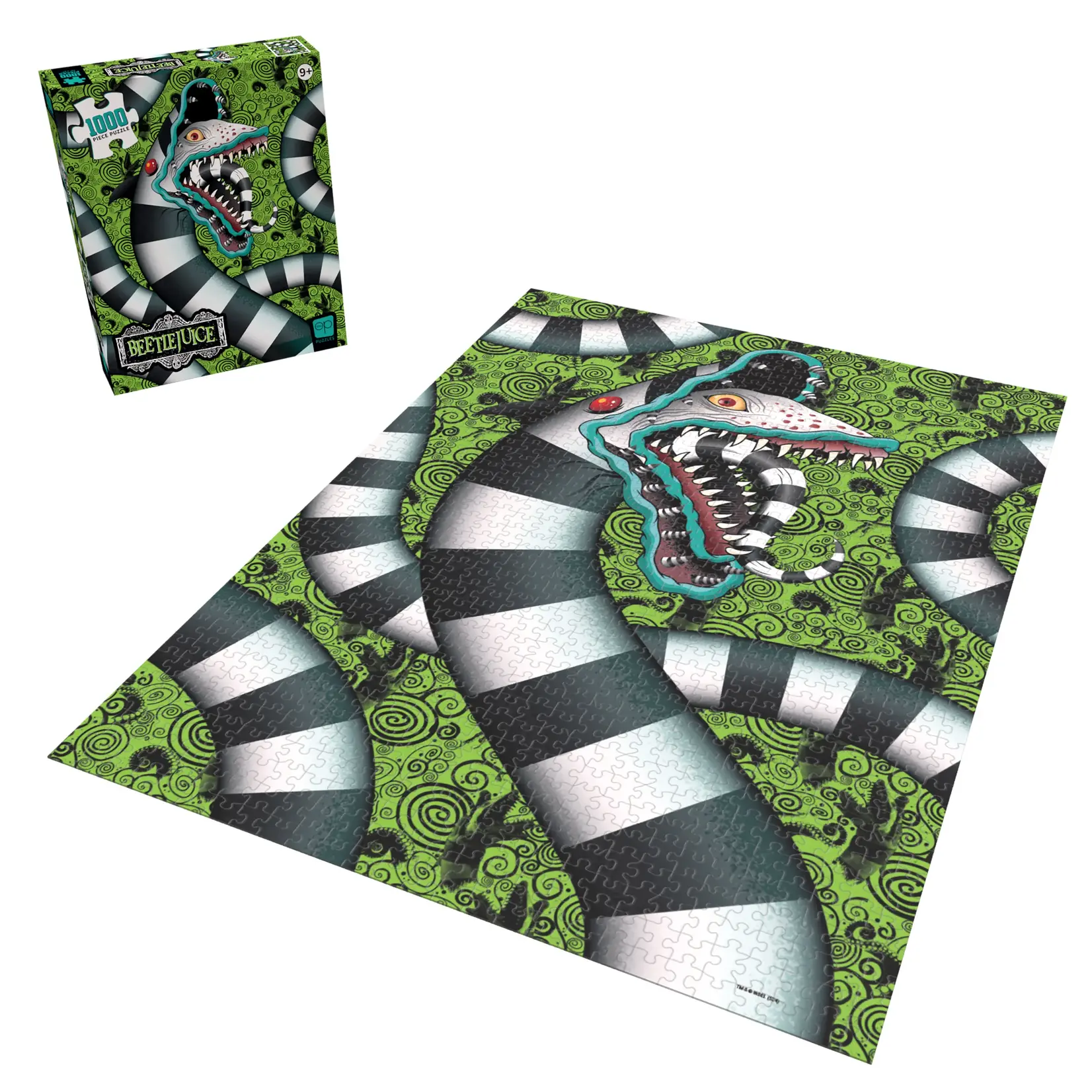 The Op Games (USAOPOLY) Beetlejuice "Sandworm!" 1,000 Piece Puzzle