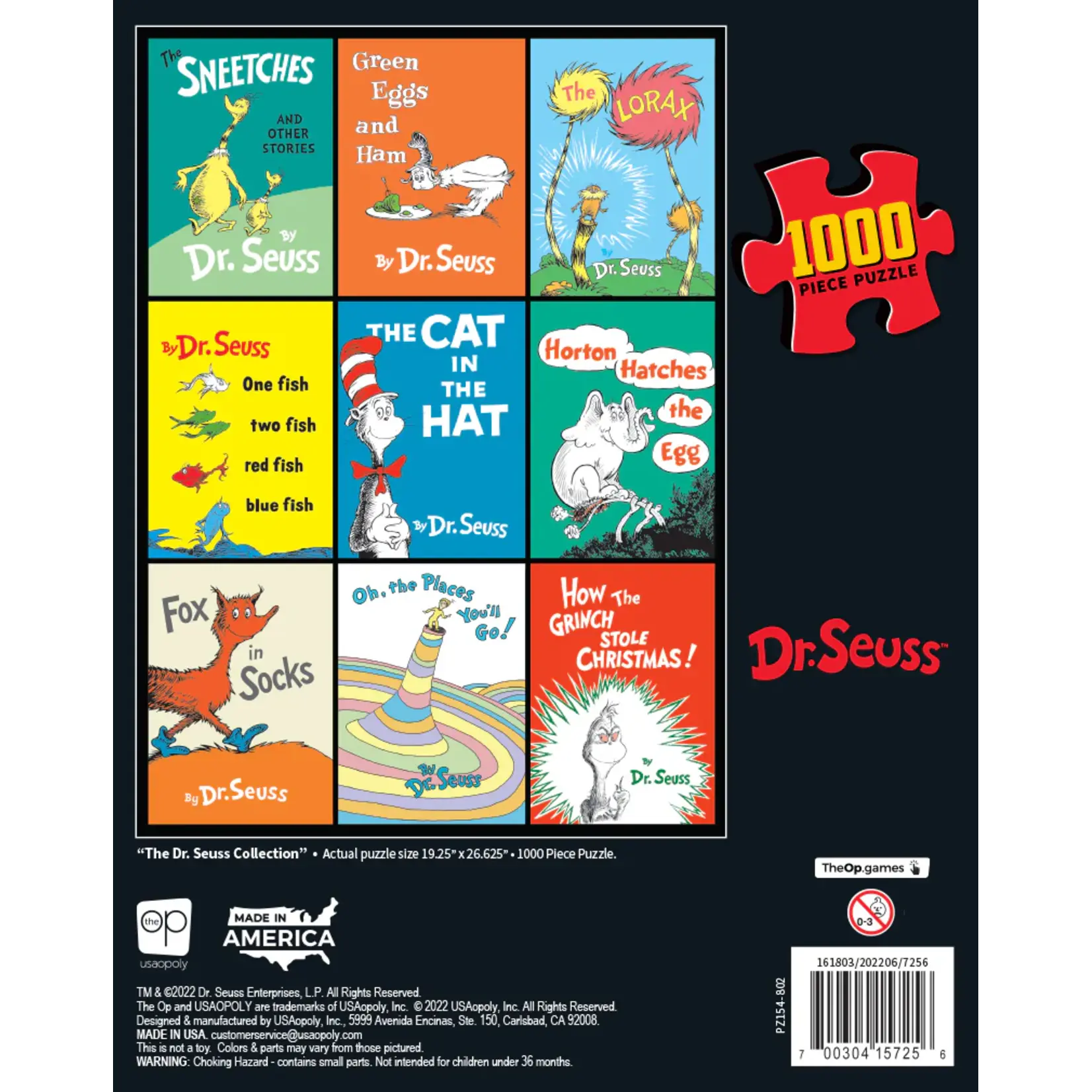 The Op Games (USAOPOLY) The Dr. Seuss Collection - 1000 Piece Puzzle