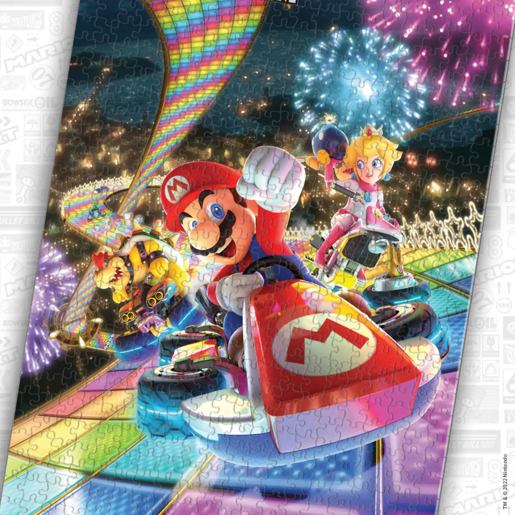 The Op Games (USAOPOLY) Mario Kart - Rainbow Road - 1000 Piece Puzzle