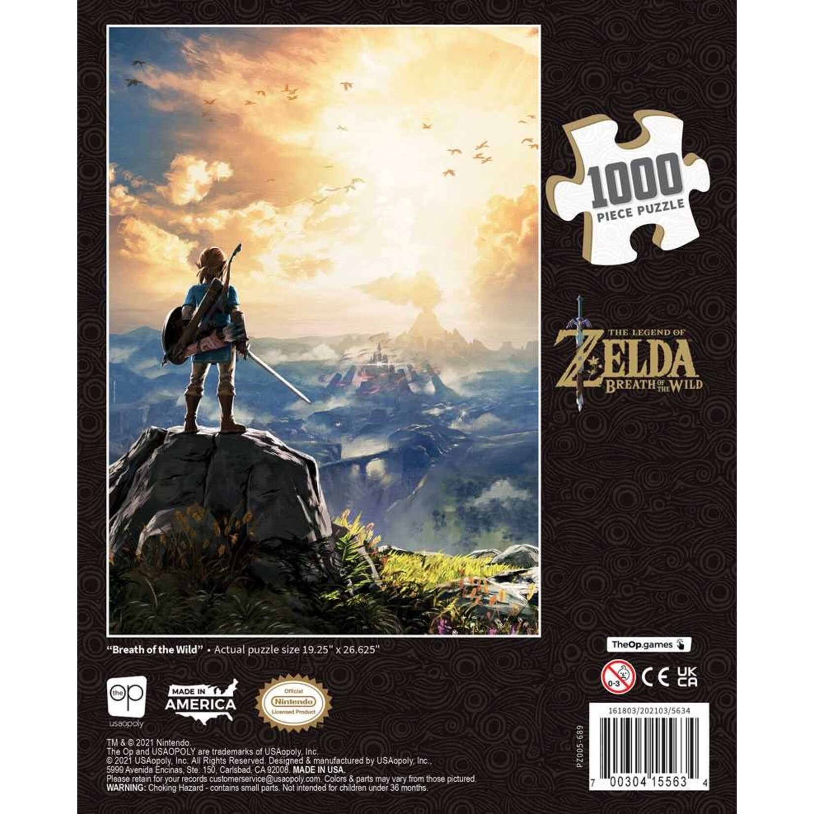The Op Games (USAOPOLY) The Legend of Zelda - Breath of the Wild - 1000 Piece Puzzle