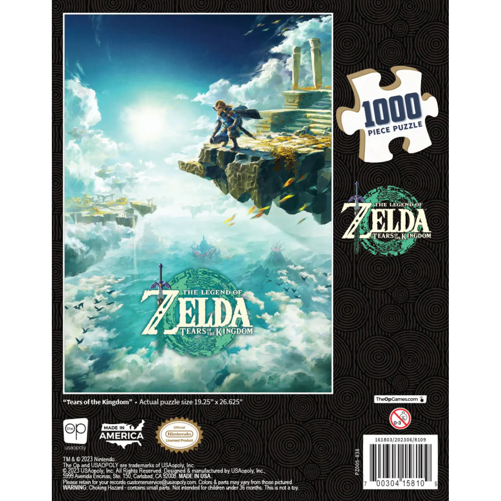 The Op Games (USAOPOLY) The Legend of Zelda - Tears of the Kingdom - 1000pc Puzzle