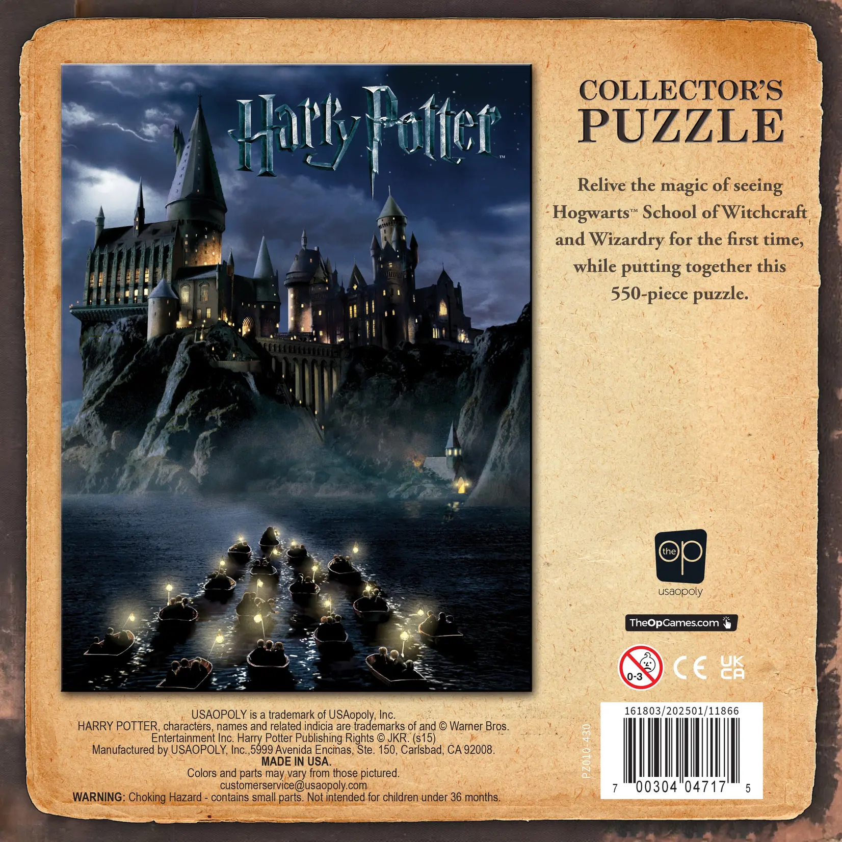The Op Games (USAOPOLY) World of Harry Potter - 550 Piece Puzzle