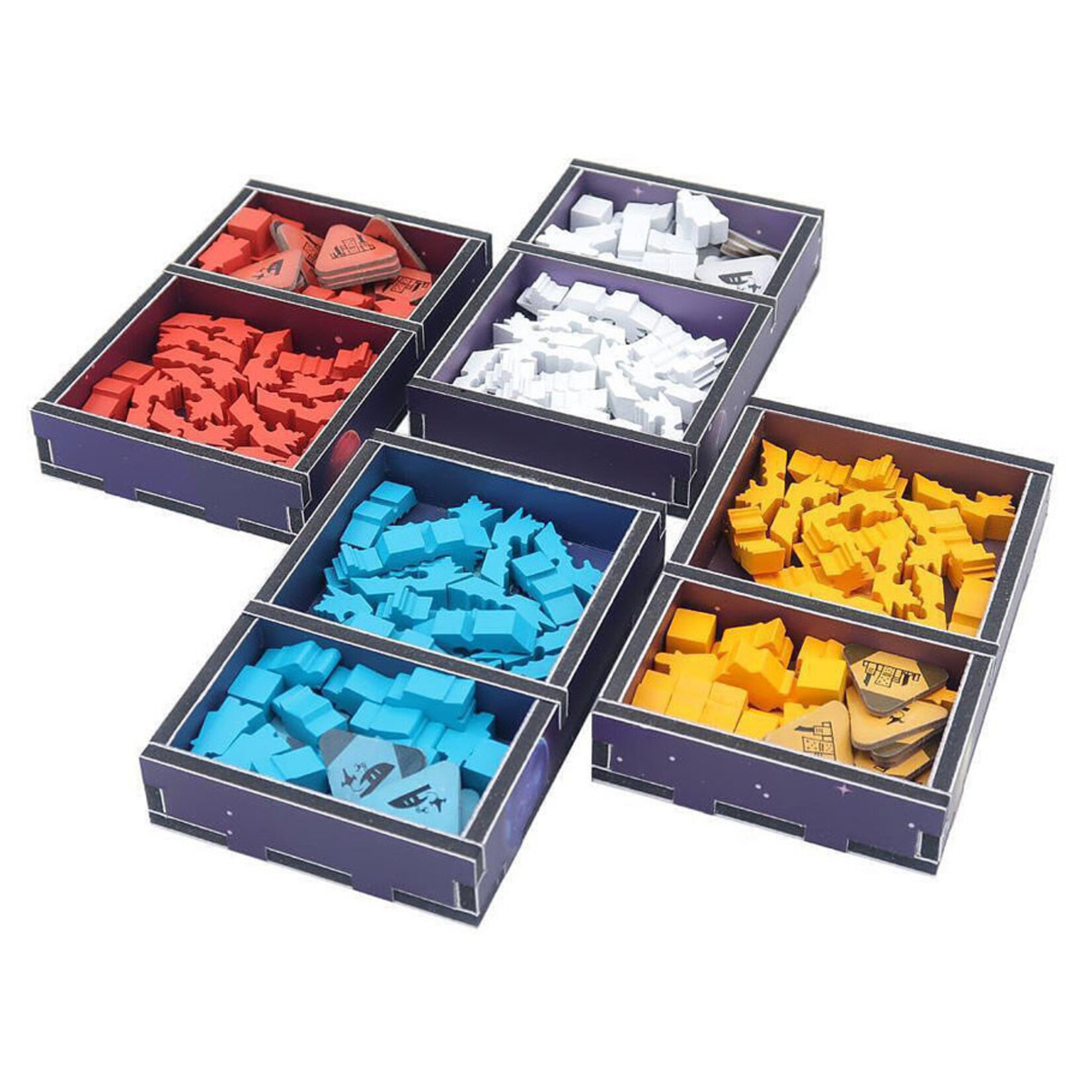 Folded Space Box Insert: Color: Arcs