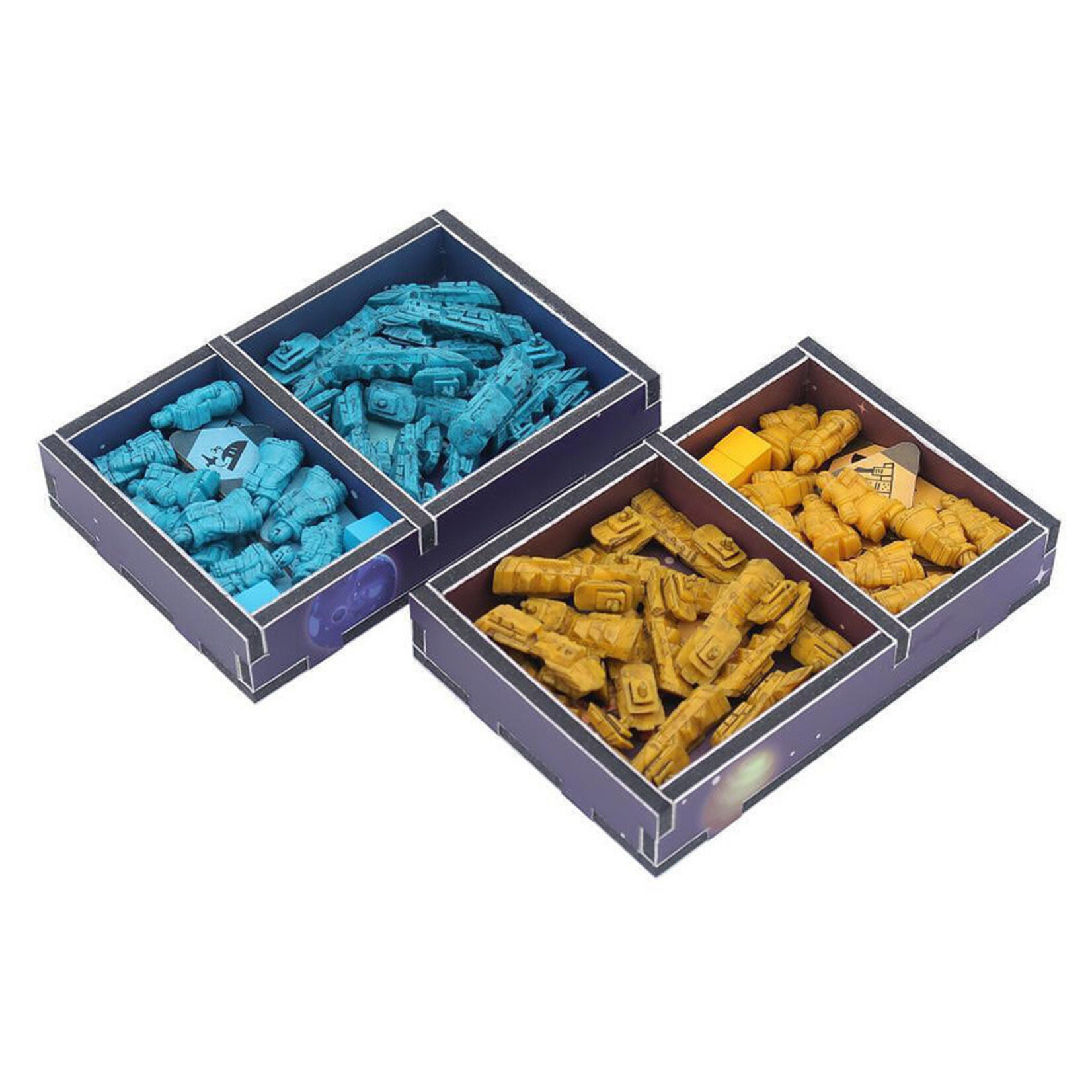 Folded Space Box Insert: Color: Arcs