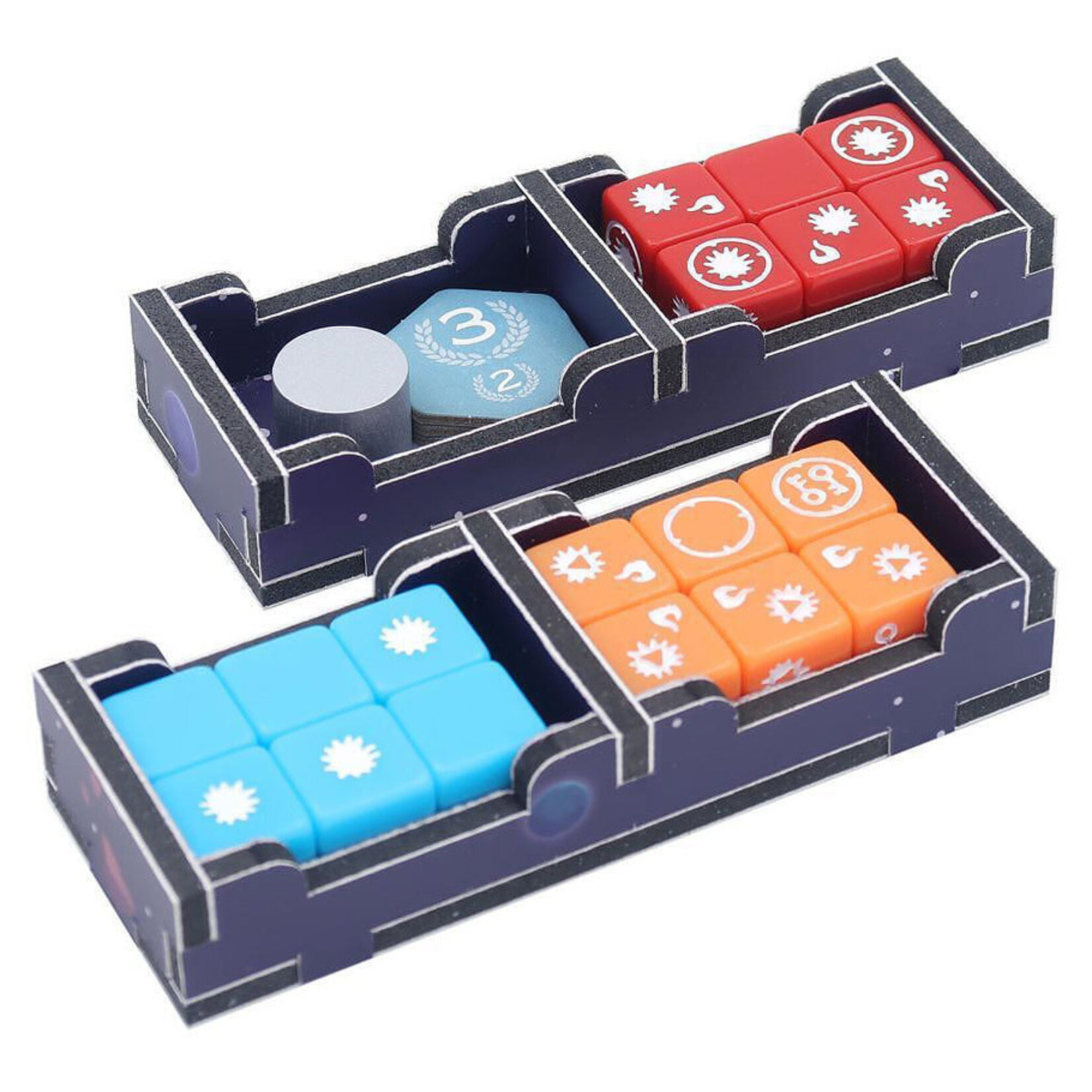 Folded Space Box Insert: Color: Arcs