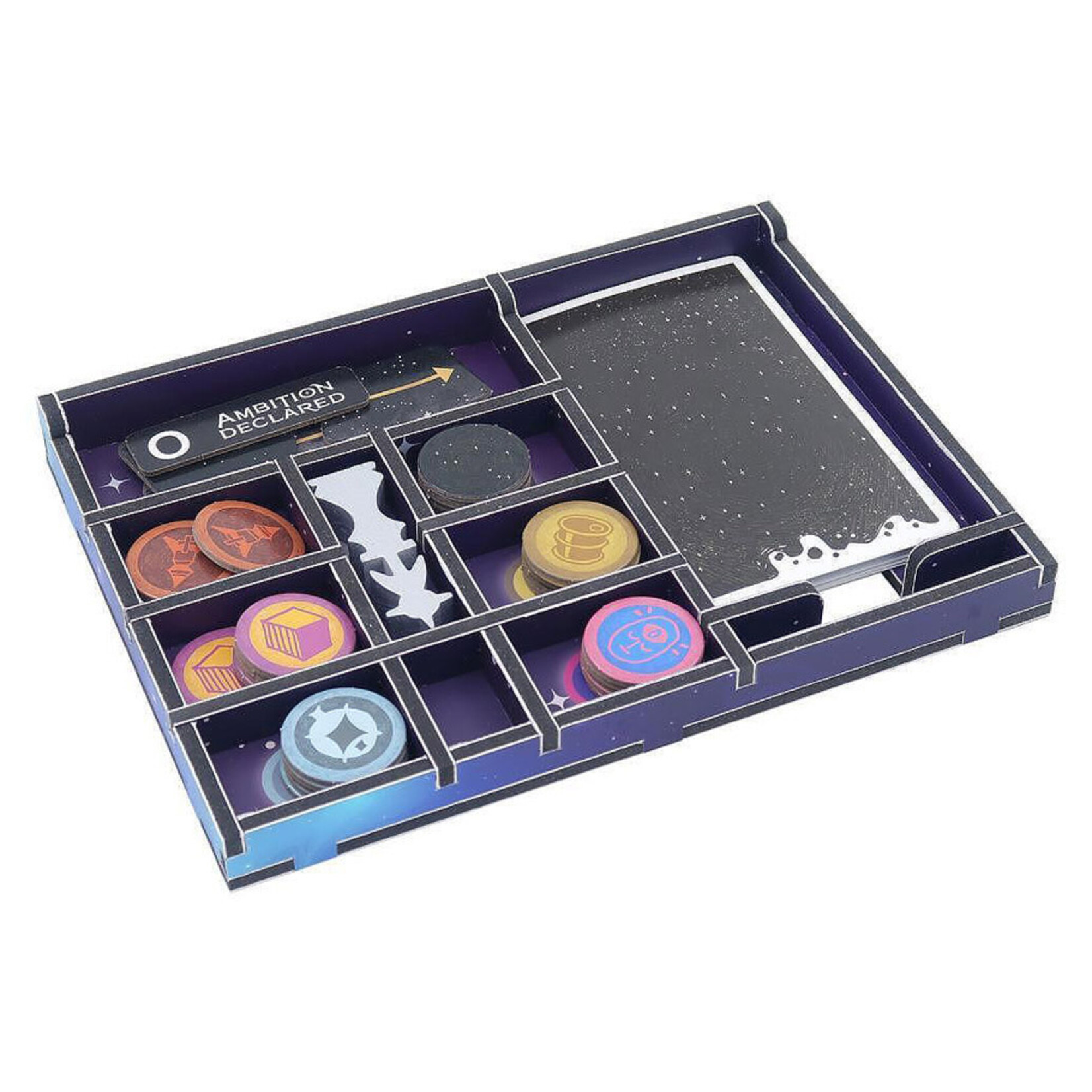 Folded Space Box Insert: Color: Arcs