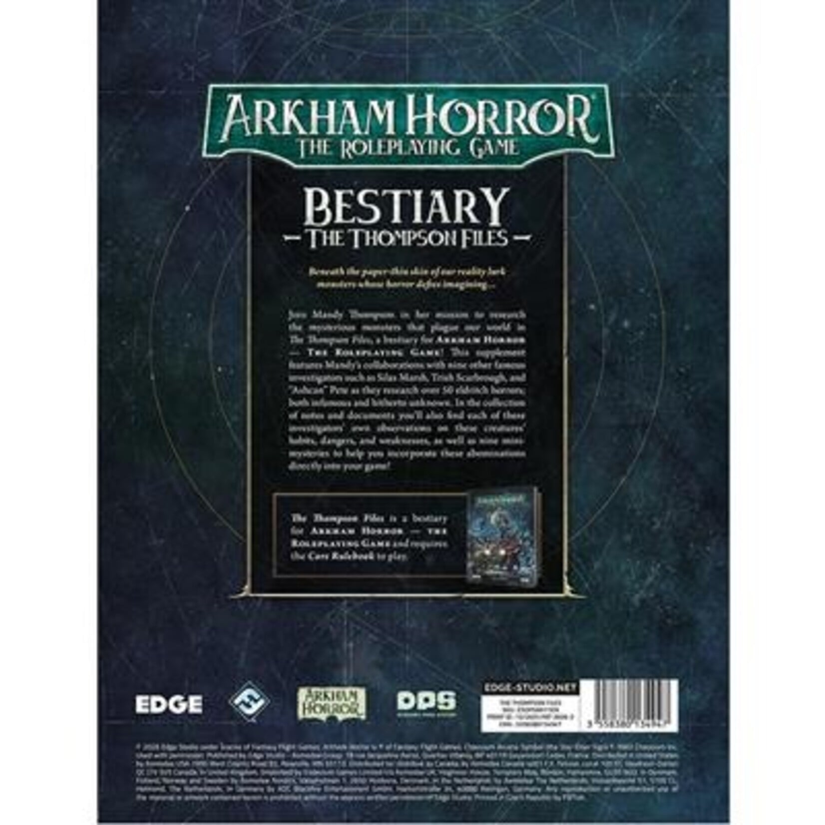 Edge Arkham Horror RPG - The Thompson Files
