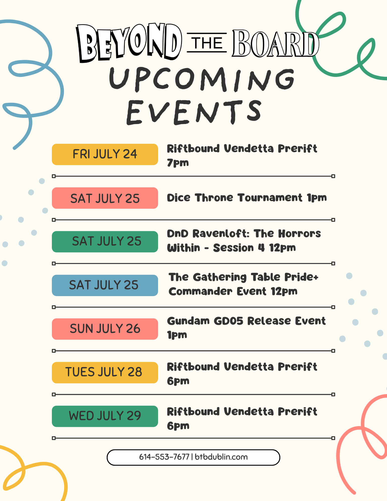 Upcoming Events