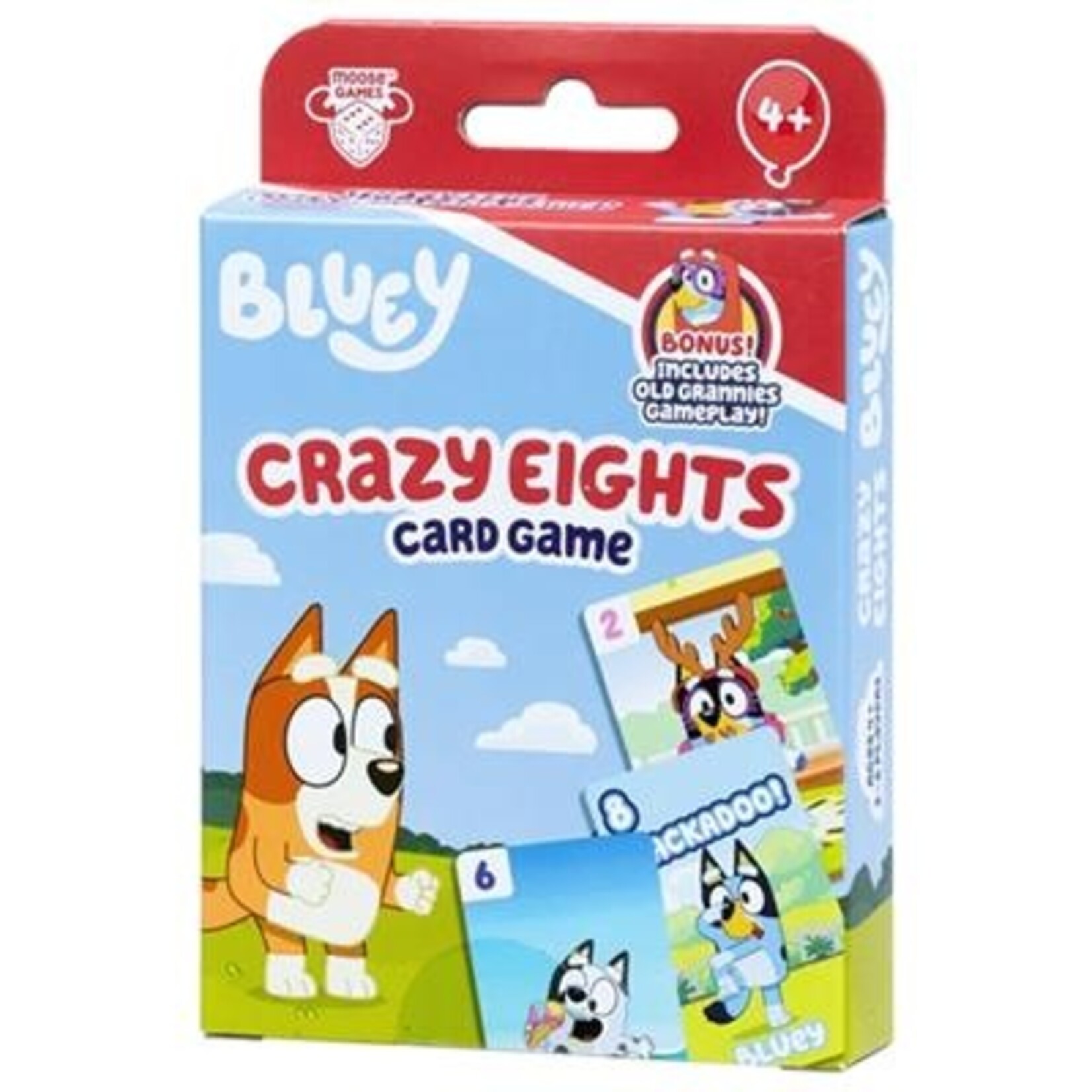 Moose Toys Bluey - Crazy Eights Card Game