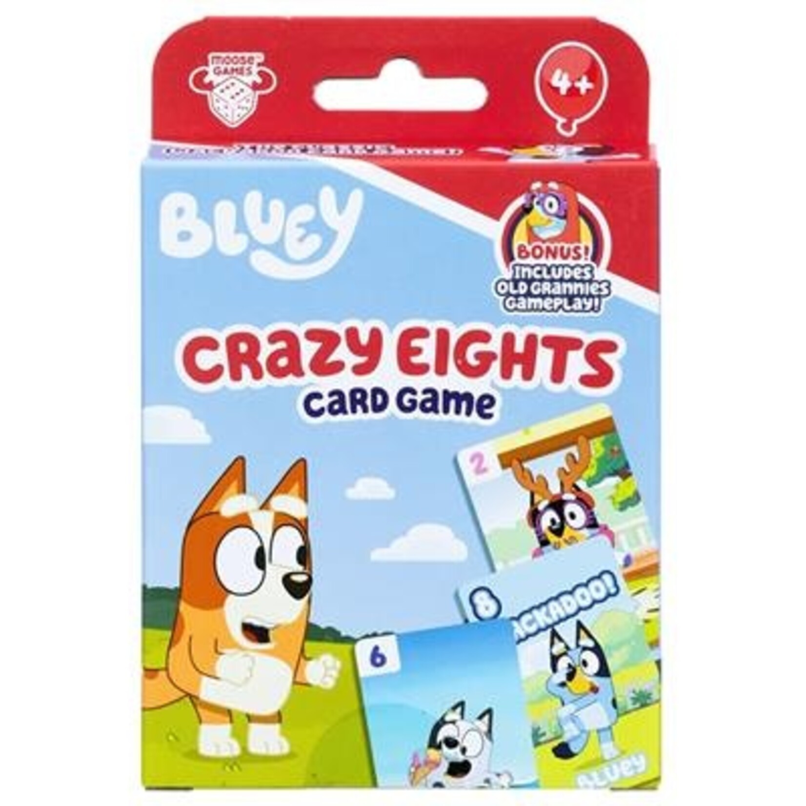 Moose Toys Bluey - Crazy Eights Card Game