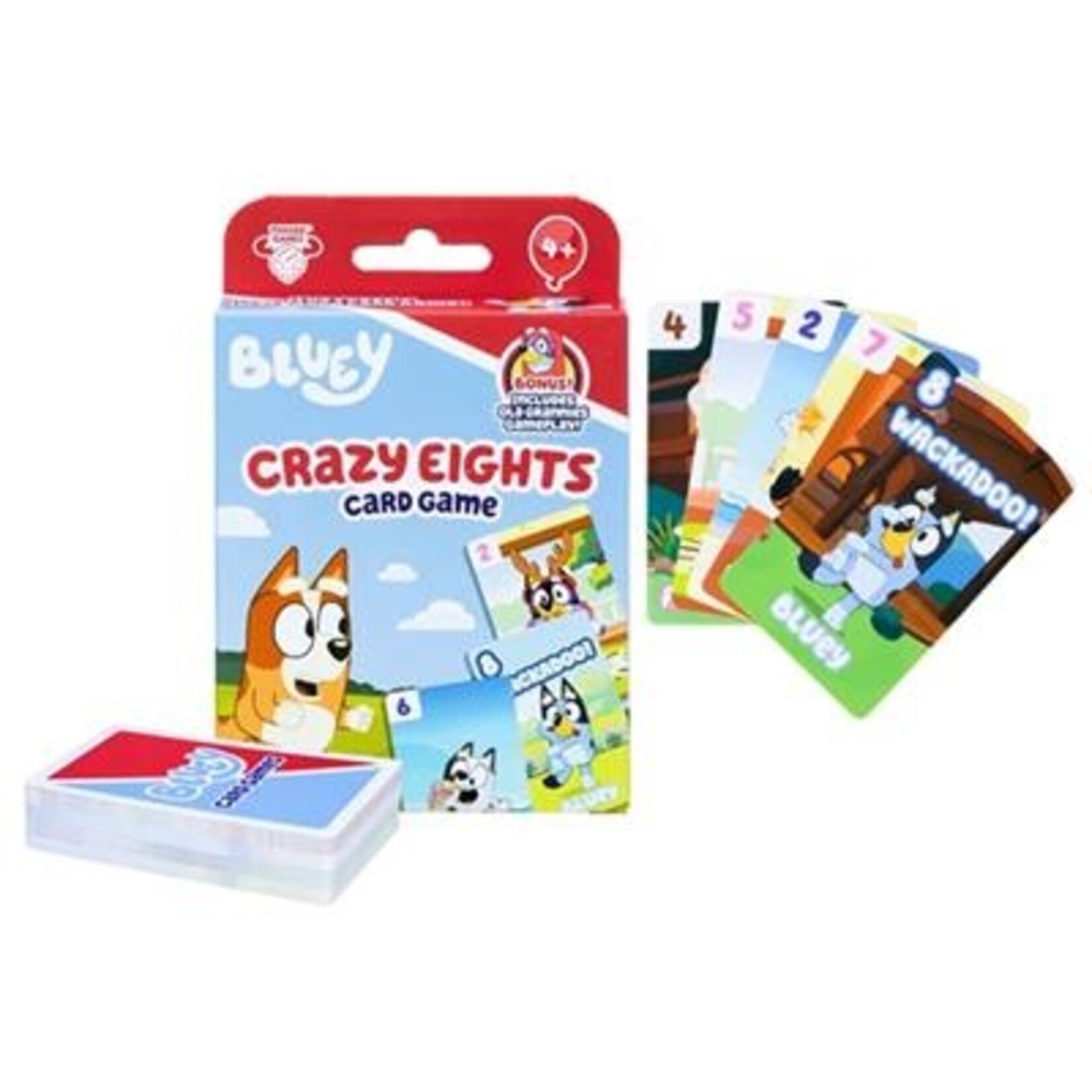 Moose Toys Bluey - Crazy Eights Card Game