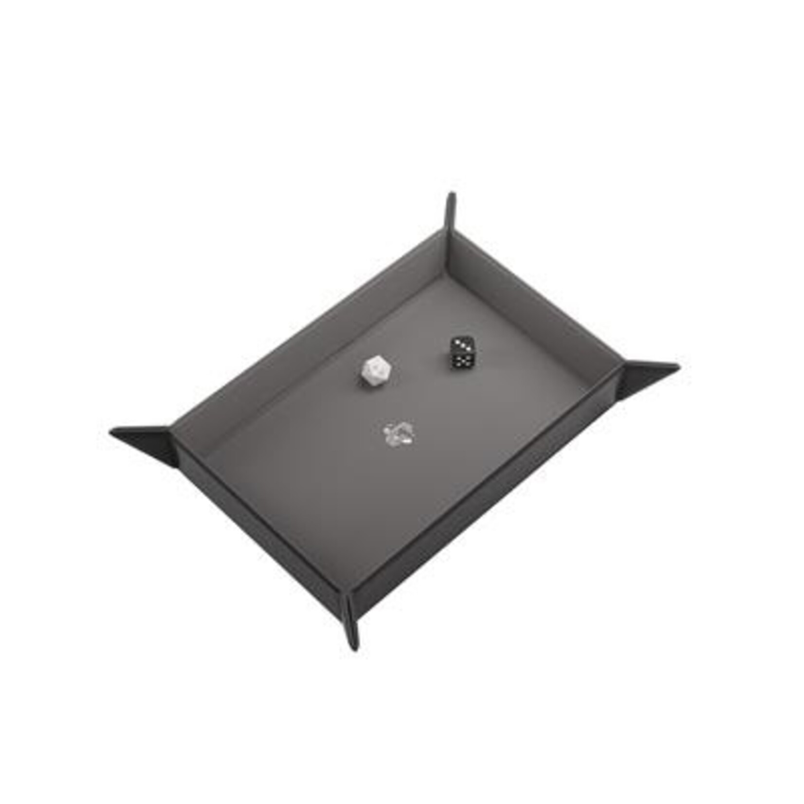 Gamegenic Gamegenic: Magnetic Dice Tray - Rectangular Black/Gray