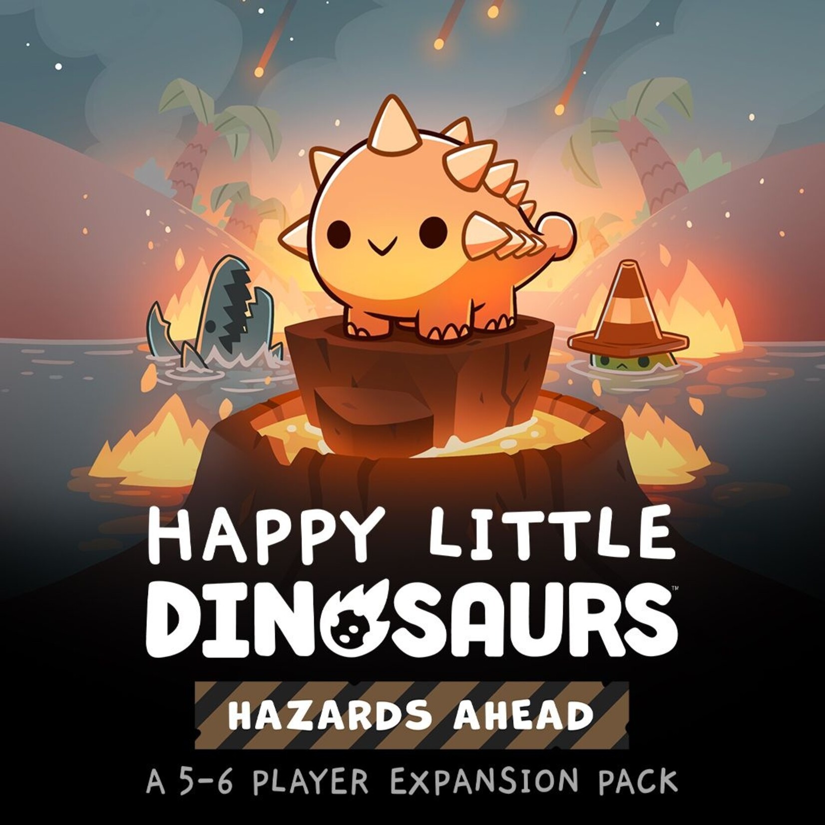 TeeTurtle, LLC Happy Little Dinosaurs: Hazards Ahead