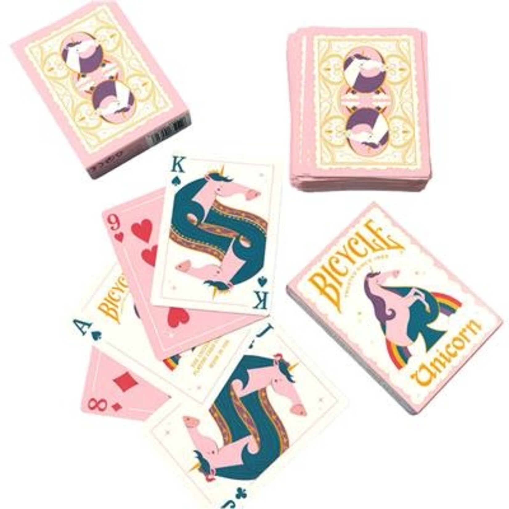 U.S. Playing Card Co. Bicycle Unicorn Pink