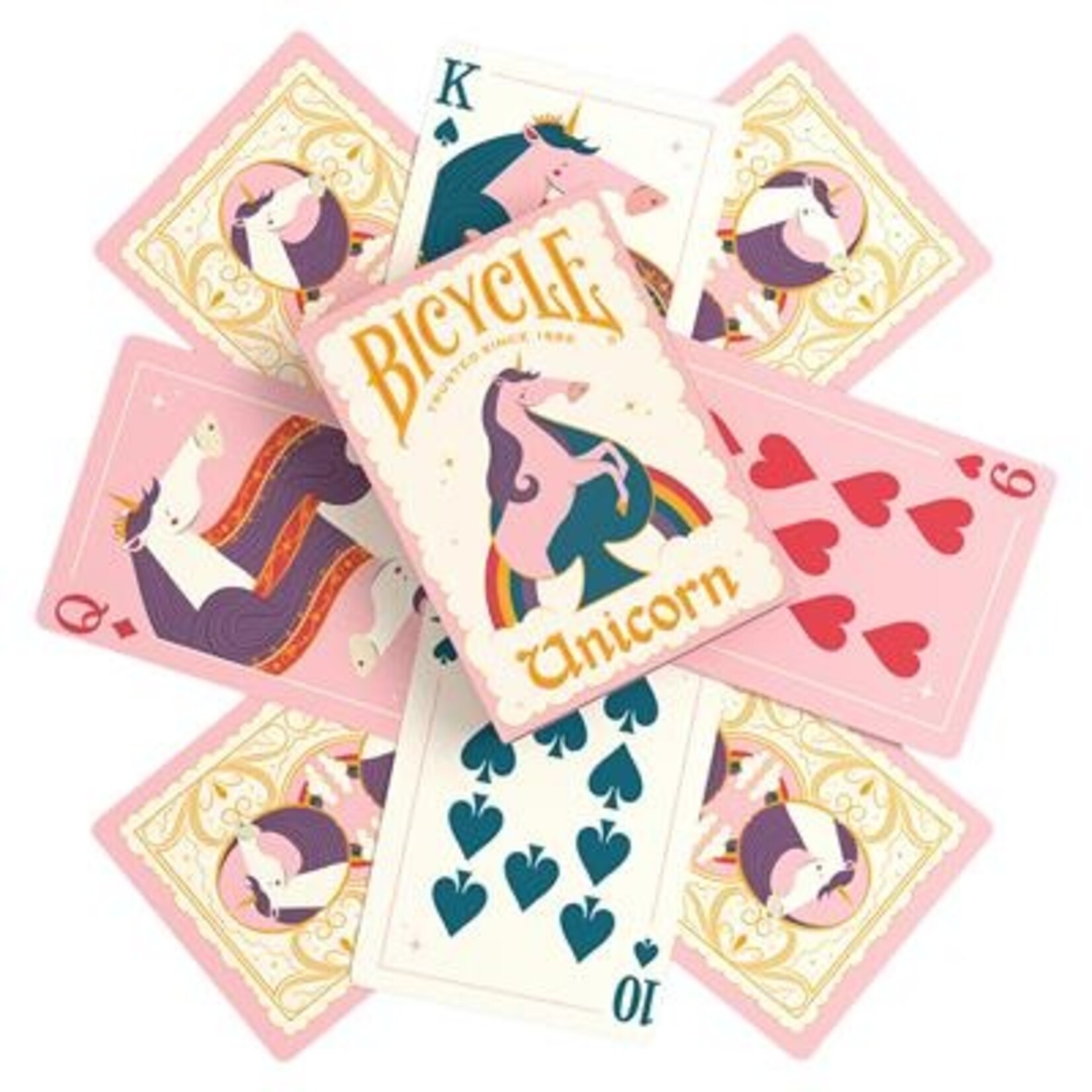 U.S. Playing Card Co. Bicycle Unicorn Pink