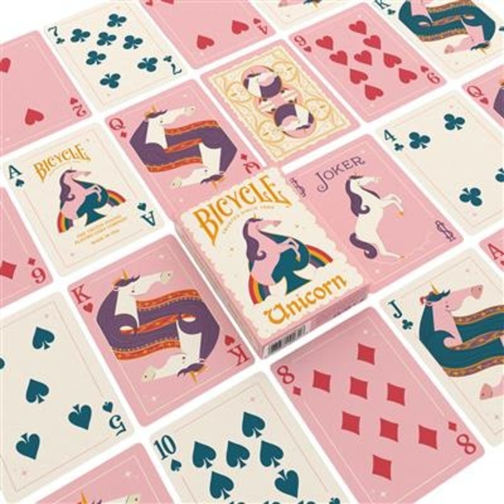 U.S. Playing Card Co. Bicycle Unicorn Pink