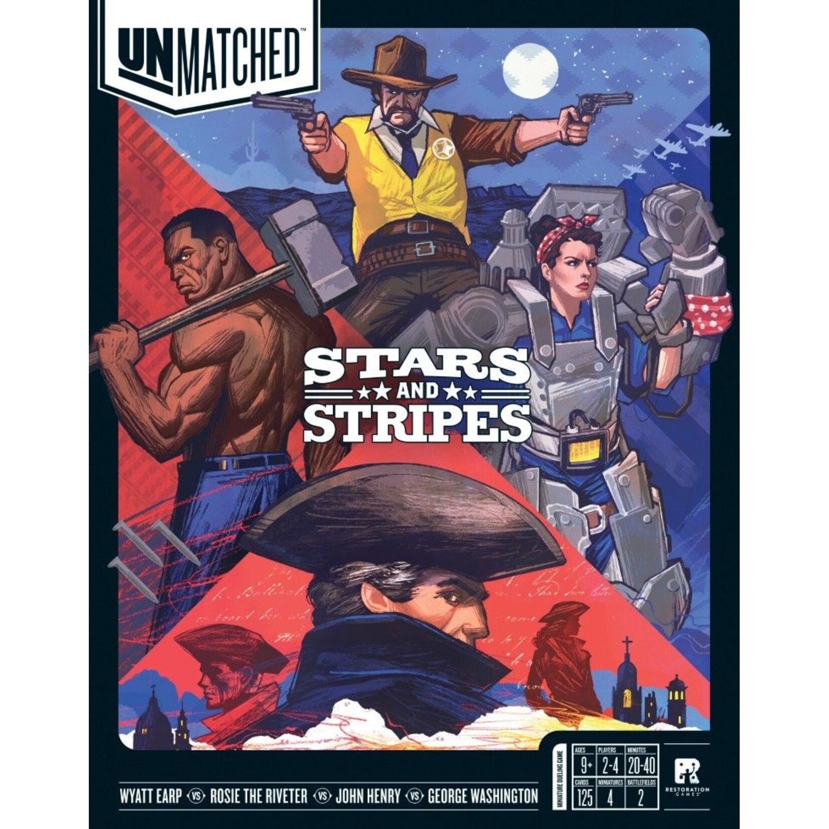 Restoration Games Unmatched: Stars and Stripes