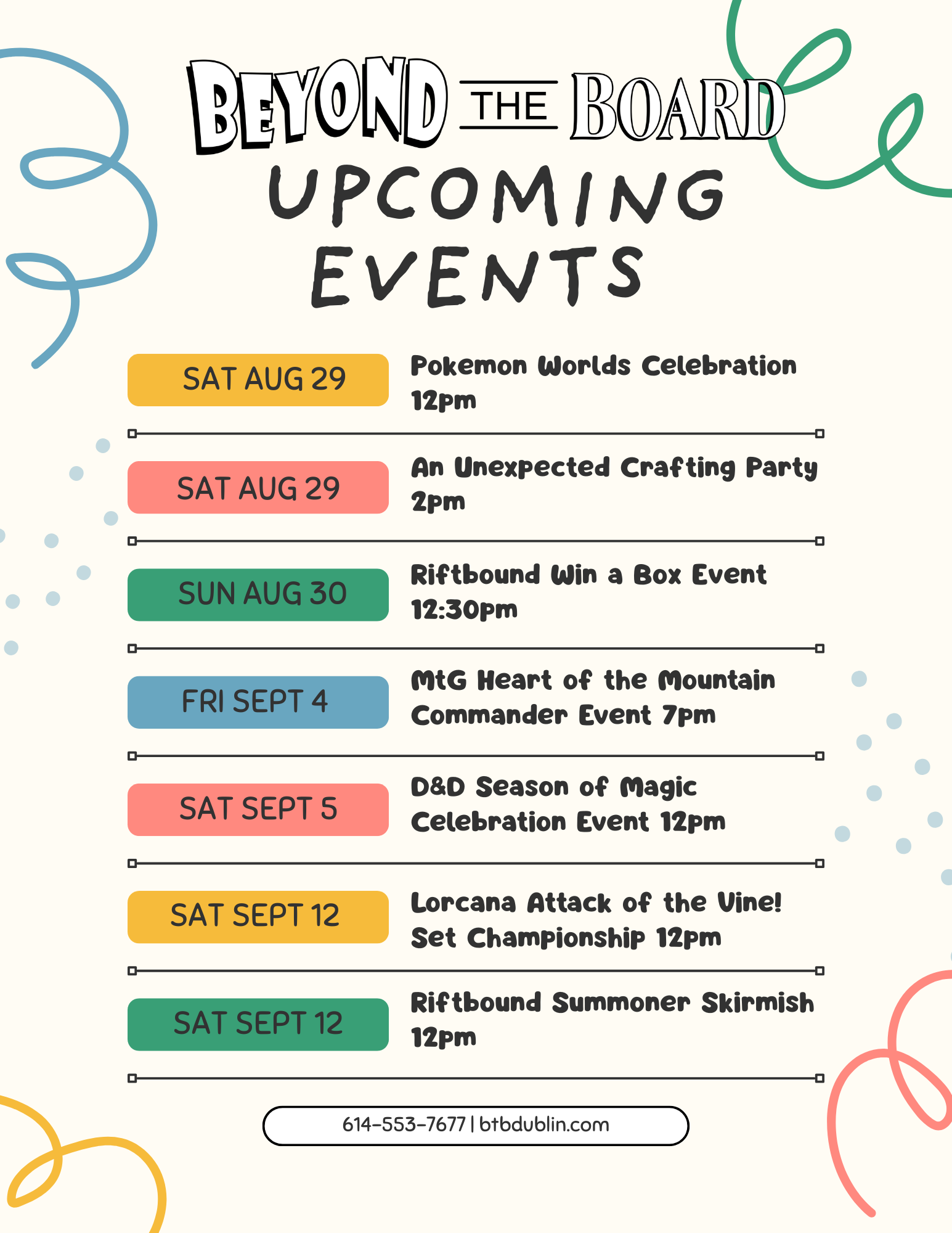 Upcoming Events