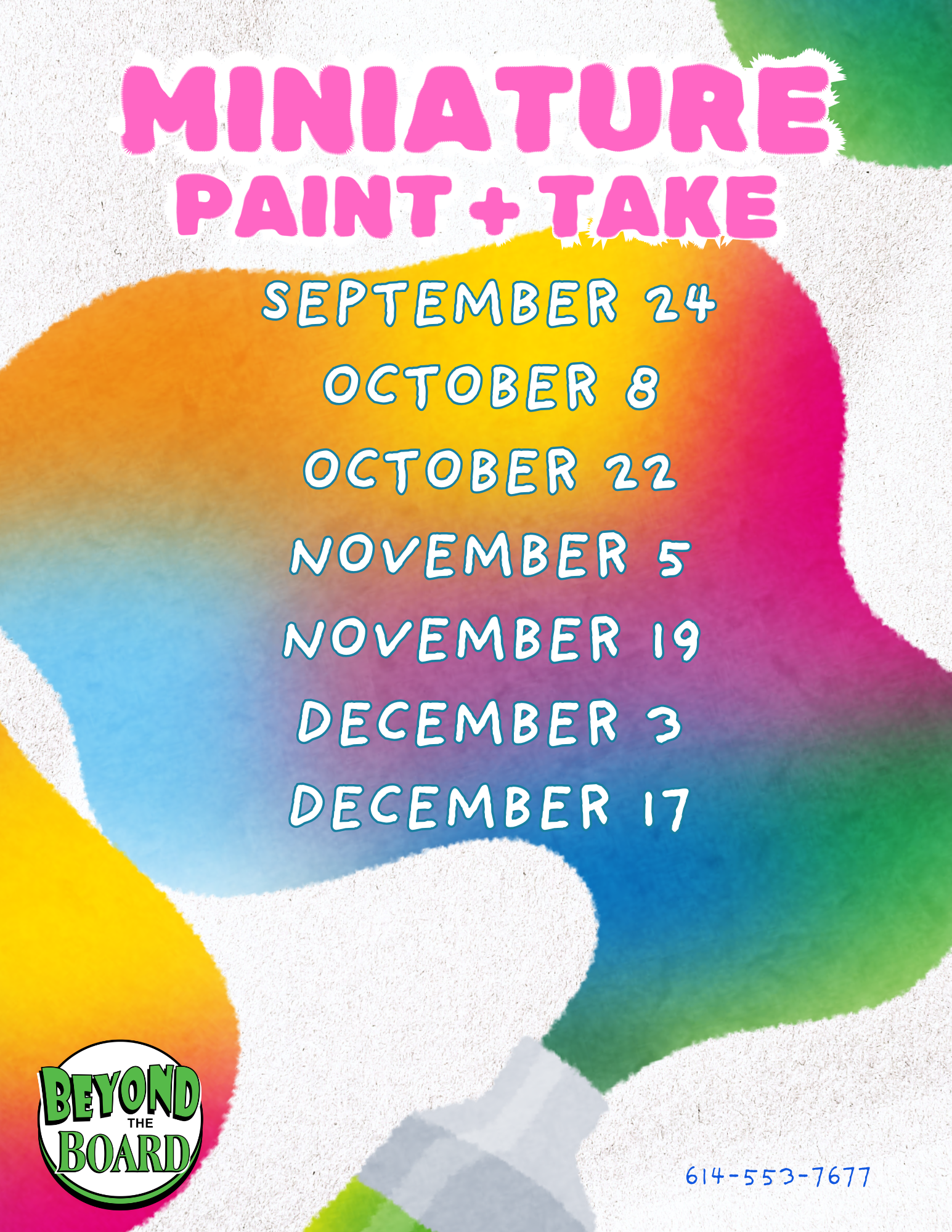Mini Paint and Take Nights