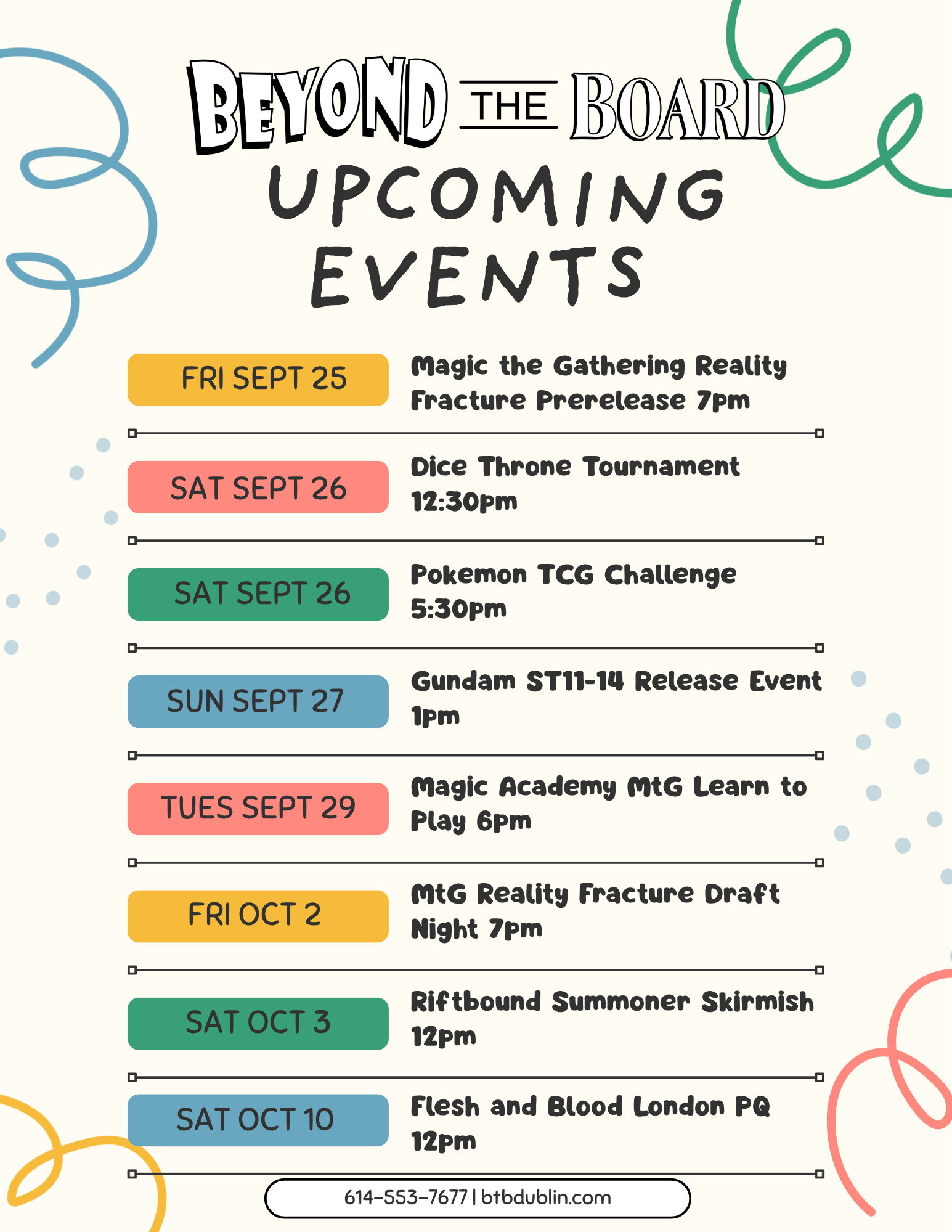 Upcoming Events