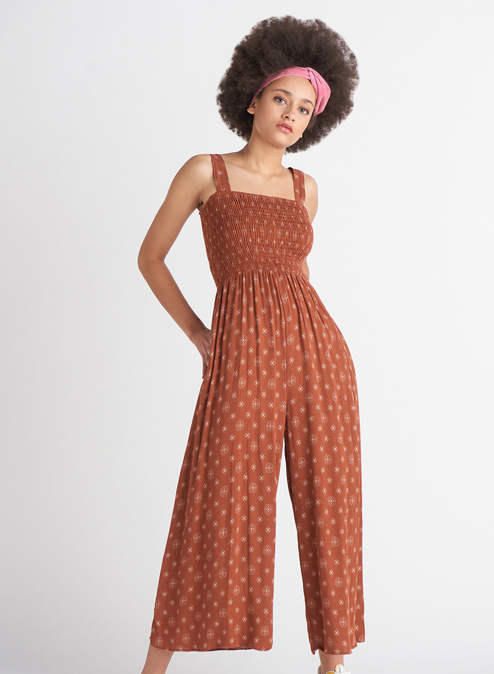 SMOCKED JUMPSUIT The Dashery