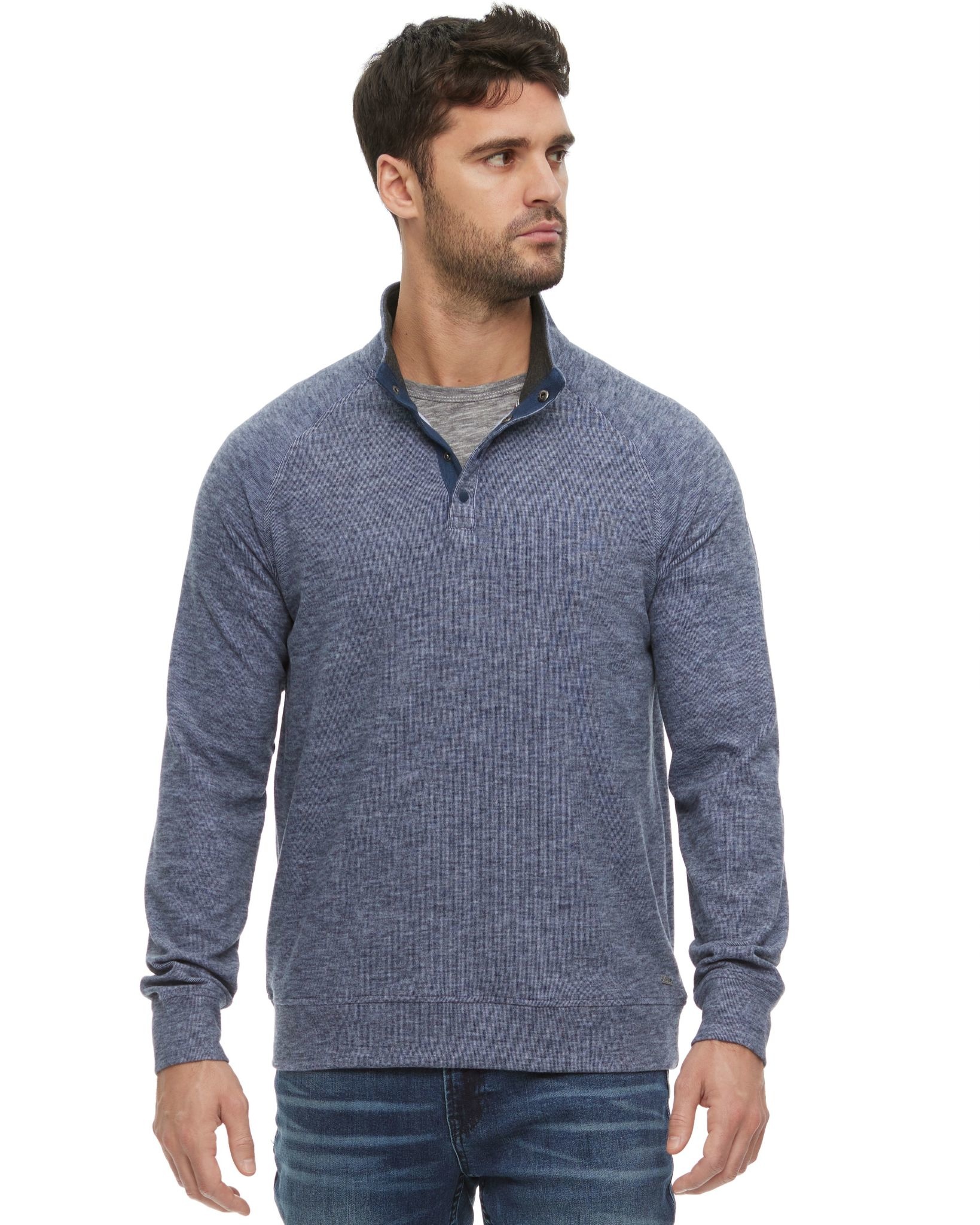 CITRO QUARTER SNAP SUPER SOFT MOCKNECK RAGLAN - The Dashery