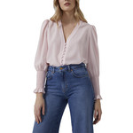 French Connection USA CREPE V-NECK BLOUSE