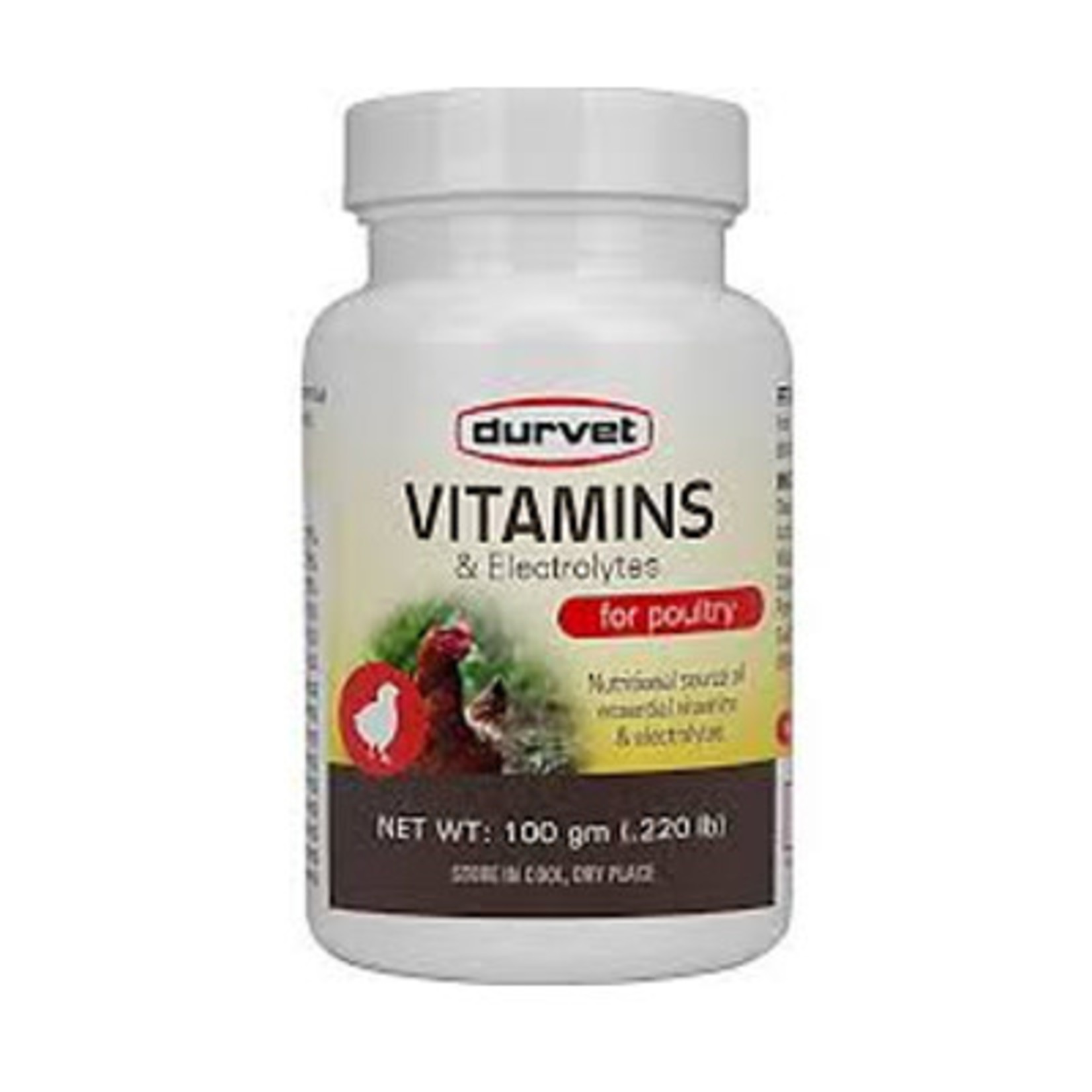 Durvet 100GM Vitamin & Electrolytes Poultry