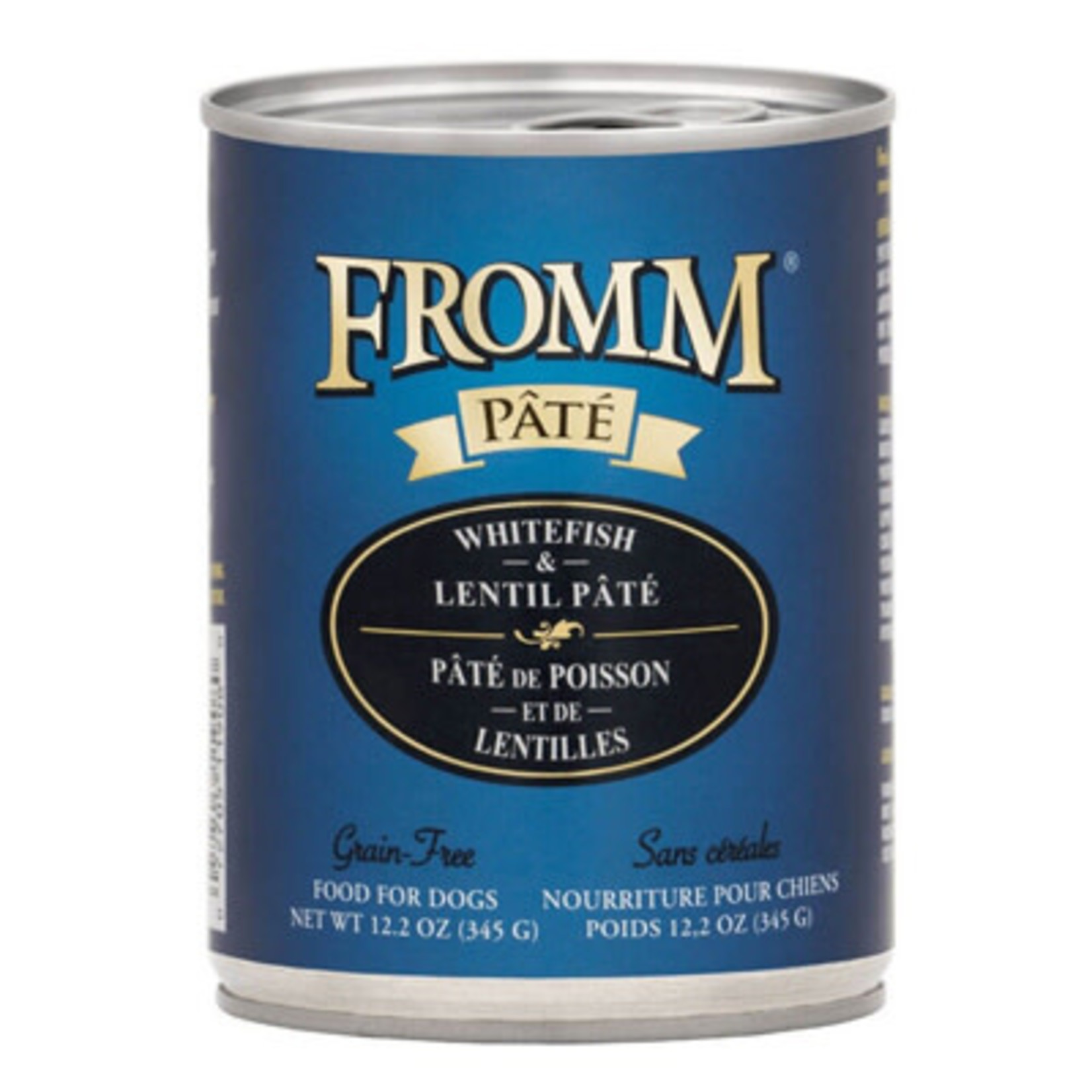 Fromm 12oz Grain Free Whitefish & Lentil Pate Dog Fromm