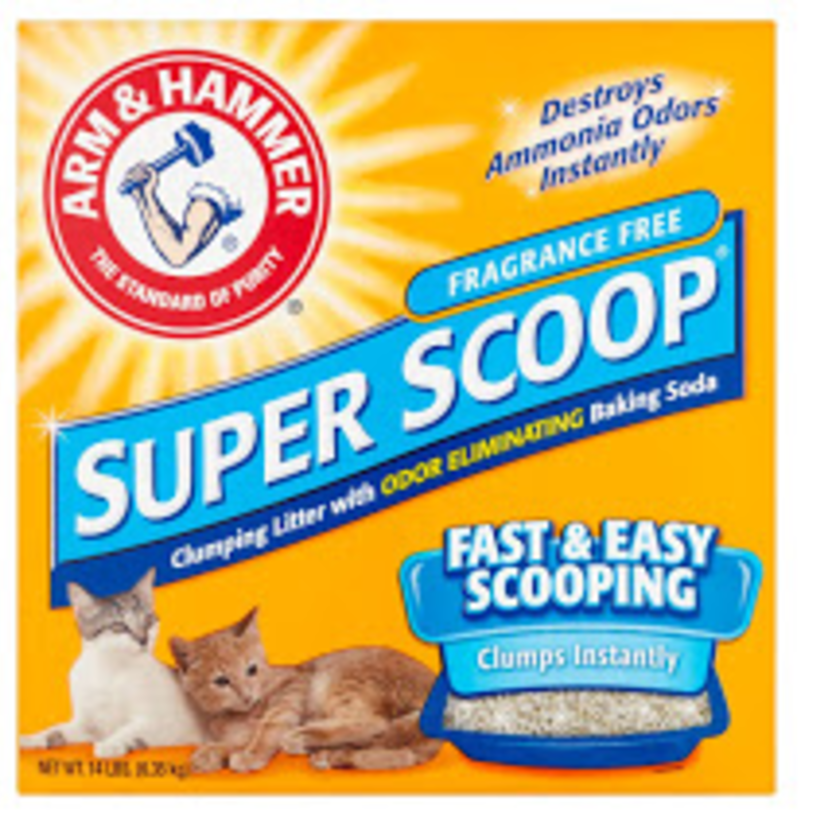 ARM & HAMMER 14# Unscented Super Scoop Arm & Hammer