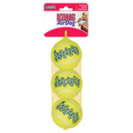 Kong 3-Pack Medium Tennis Balls With Squeaker Air Kong