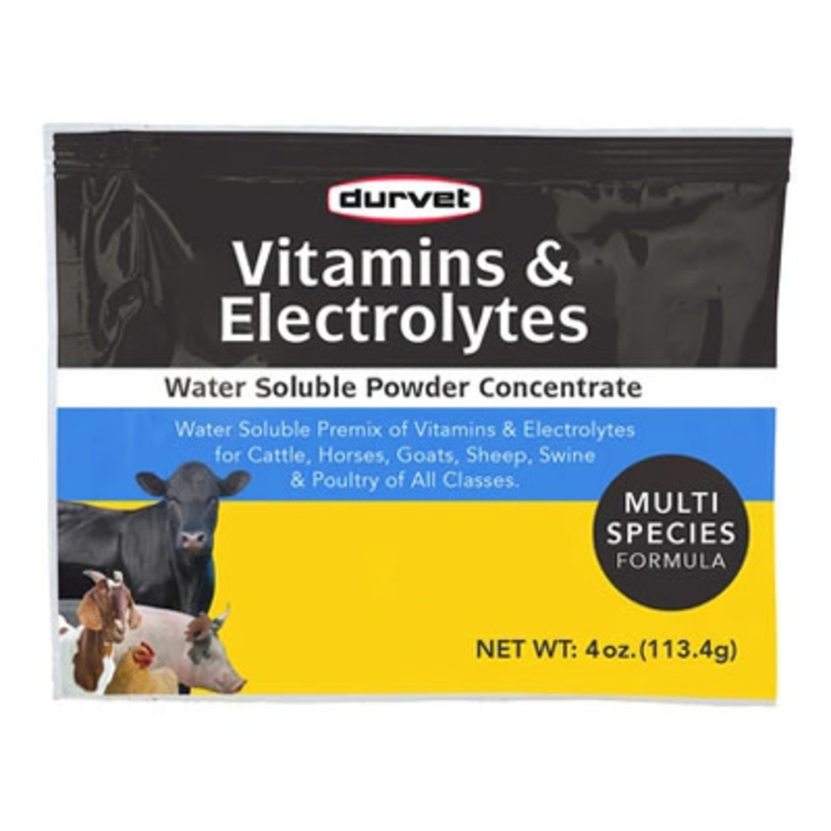 Durvet 4oz Vitamin & Electrolytes Multi Species