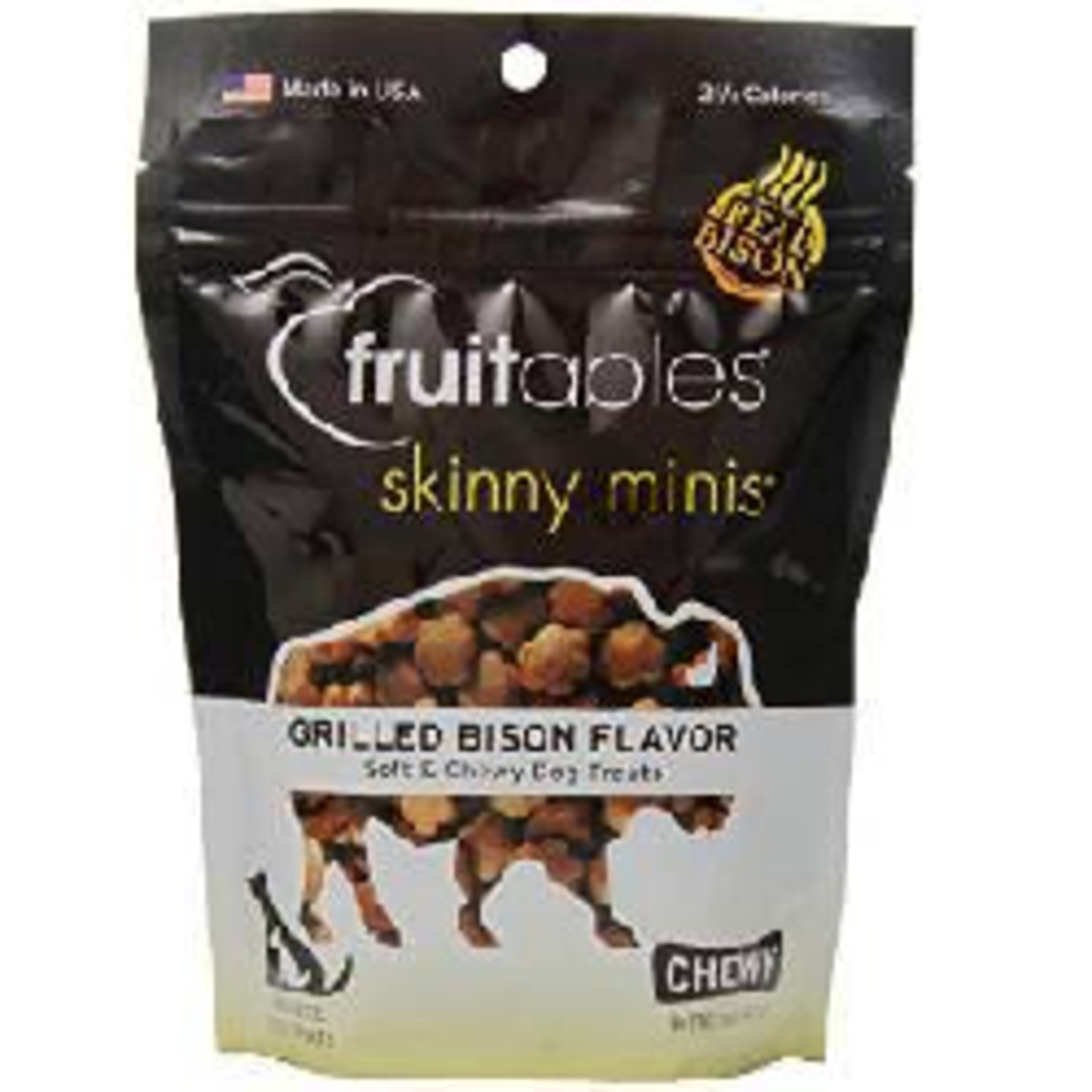 Fruitables 5oz Grilled Bison Skinny Mini Fruitables Dog Treat