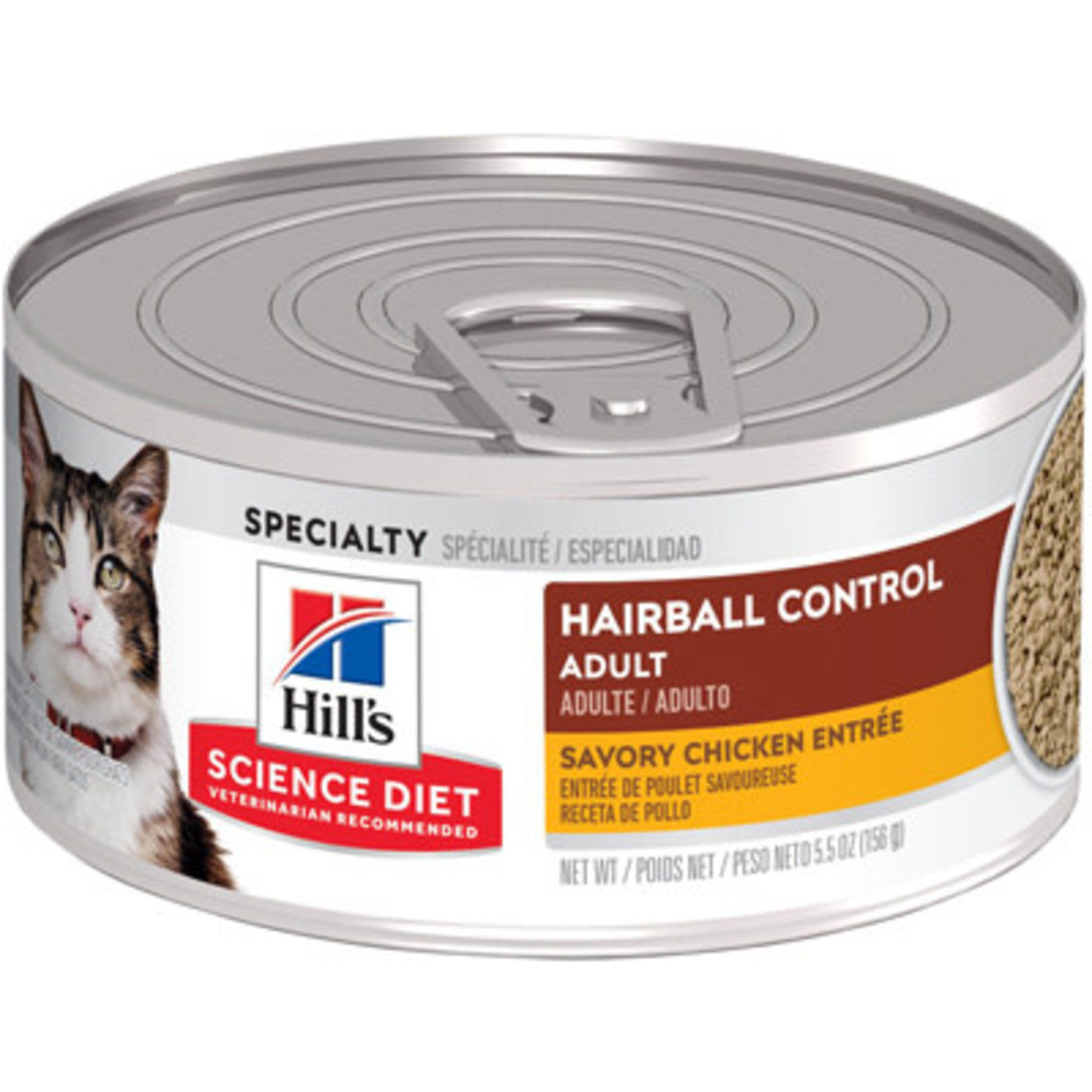 Science Diet Adult Hairball Control Savory Chicken Entree Cat 5.5oz Science Diet