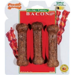 Nylabone NEB-106 3PK BACON BONE NYLABONE