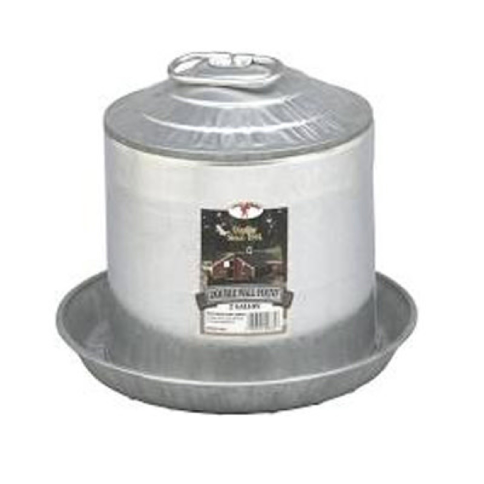 Little Giant Galvanized 2 Gallon Waterer #9832 Poultry