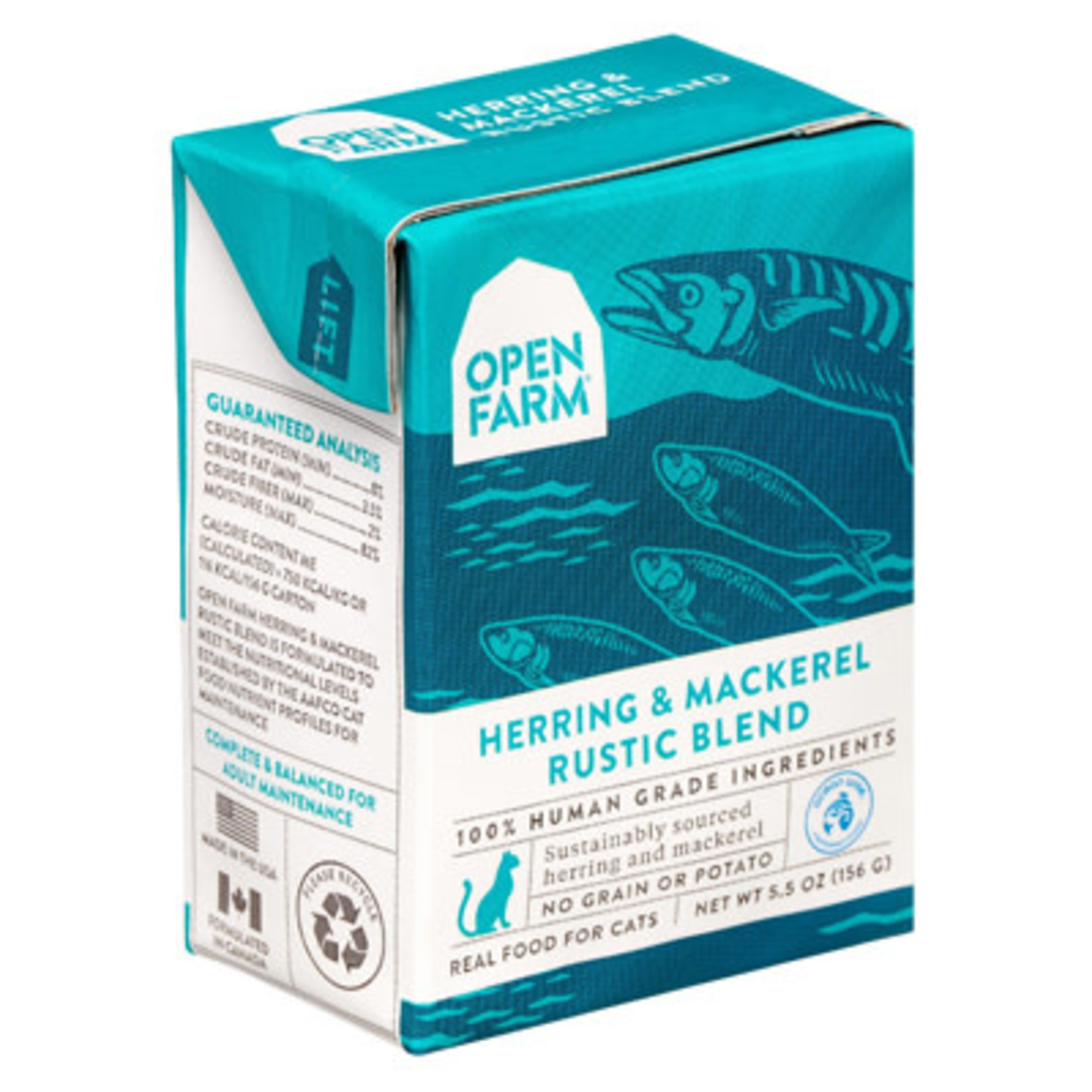 Open Farm Rustic Blend Herring & Mackerel Cat 5.5oz Open Farm