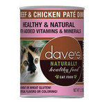 Dave's Naturally Healthy Beef & Chicken Pate Cat 12.5oz Daves