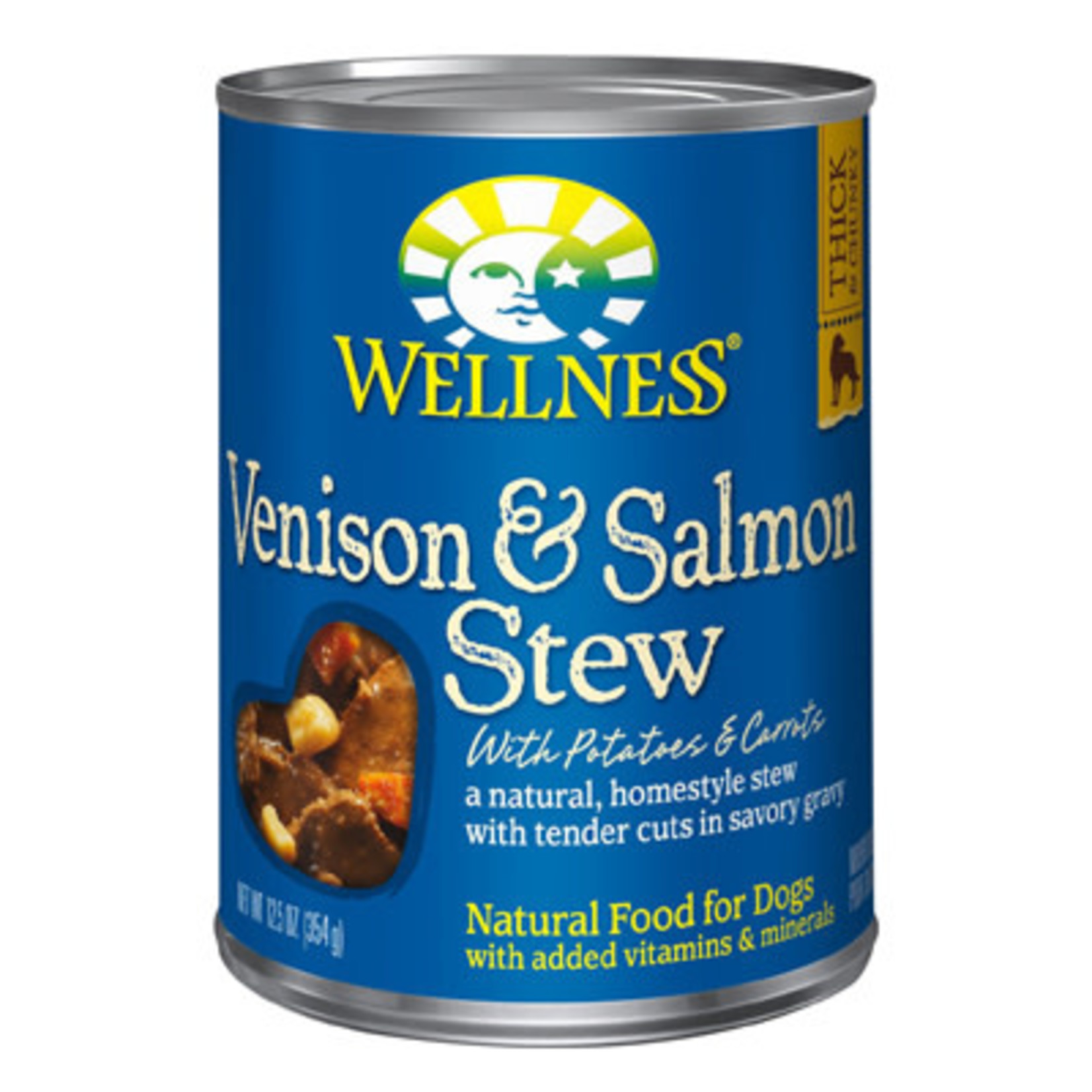 Wellness Homestyle Stew Venison & Salmon Dog 12.5oz Wellness West