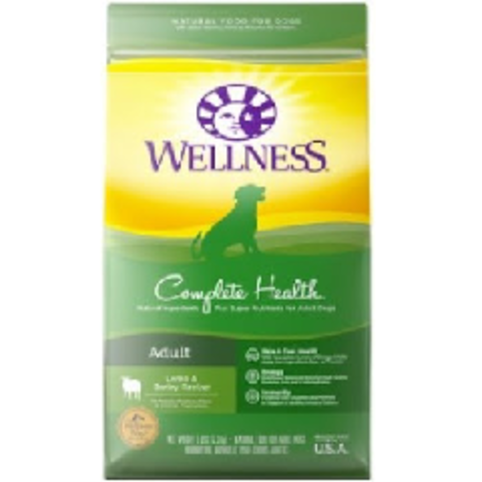 Wellness Complete Health Lamb & Barley Dog 30# Wellness