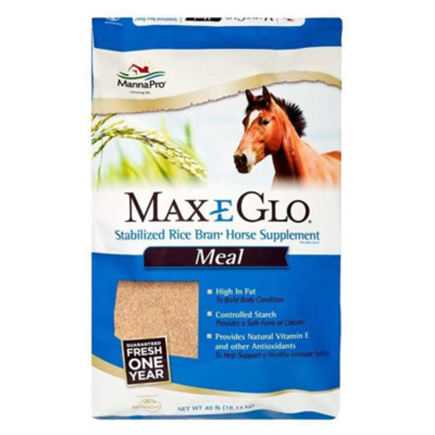 Manna Pro Max-E-Glo Rice Bran Meal 40#